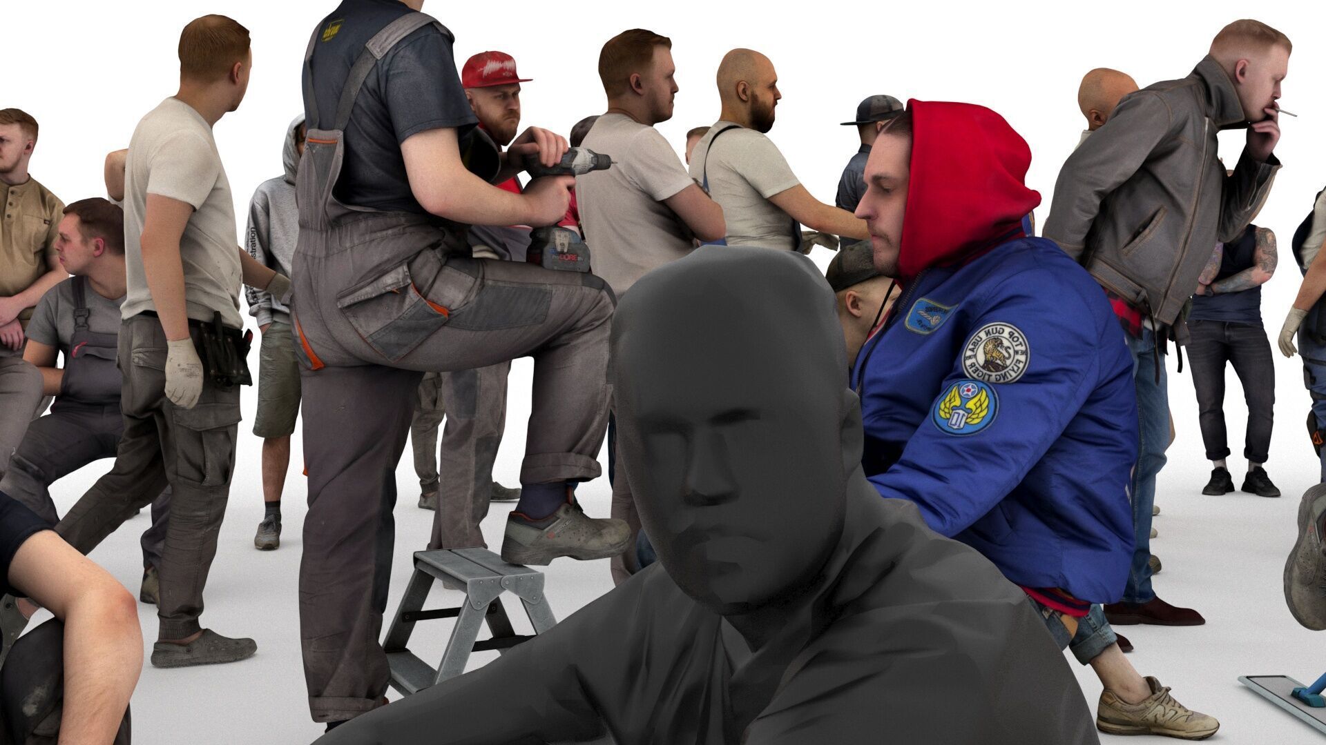 People pack poses scan 50 pieces vol 4 of 10 3D model_3