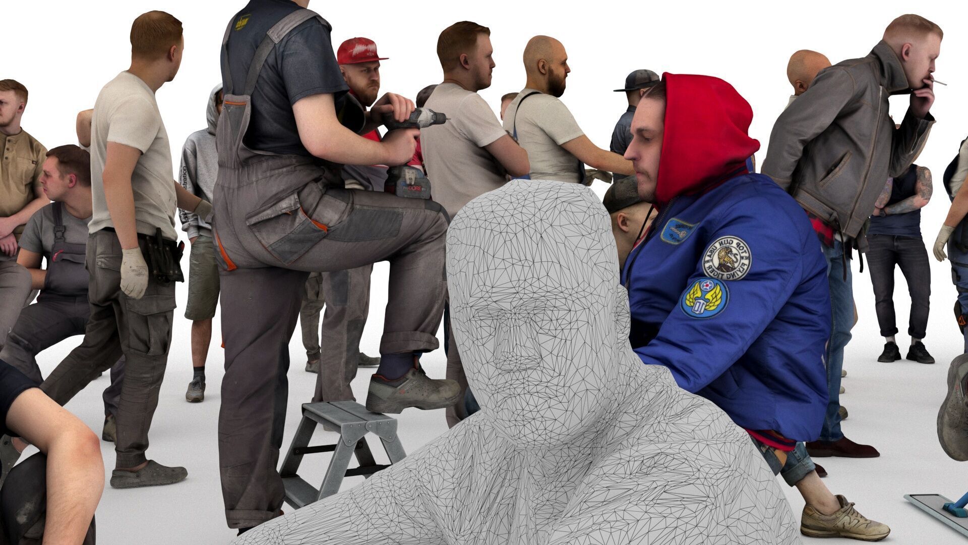 People pack poses scan 50 pieces vol 4 of 10 3D model_2