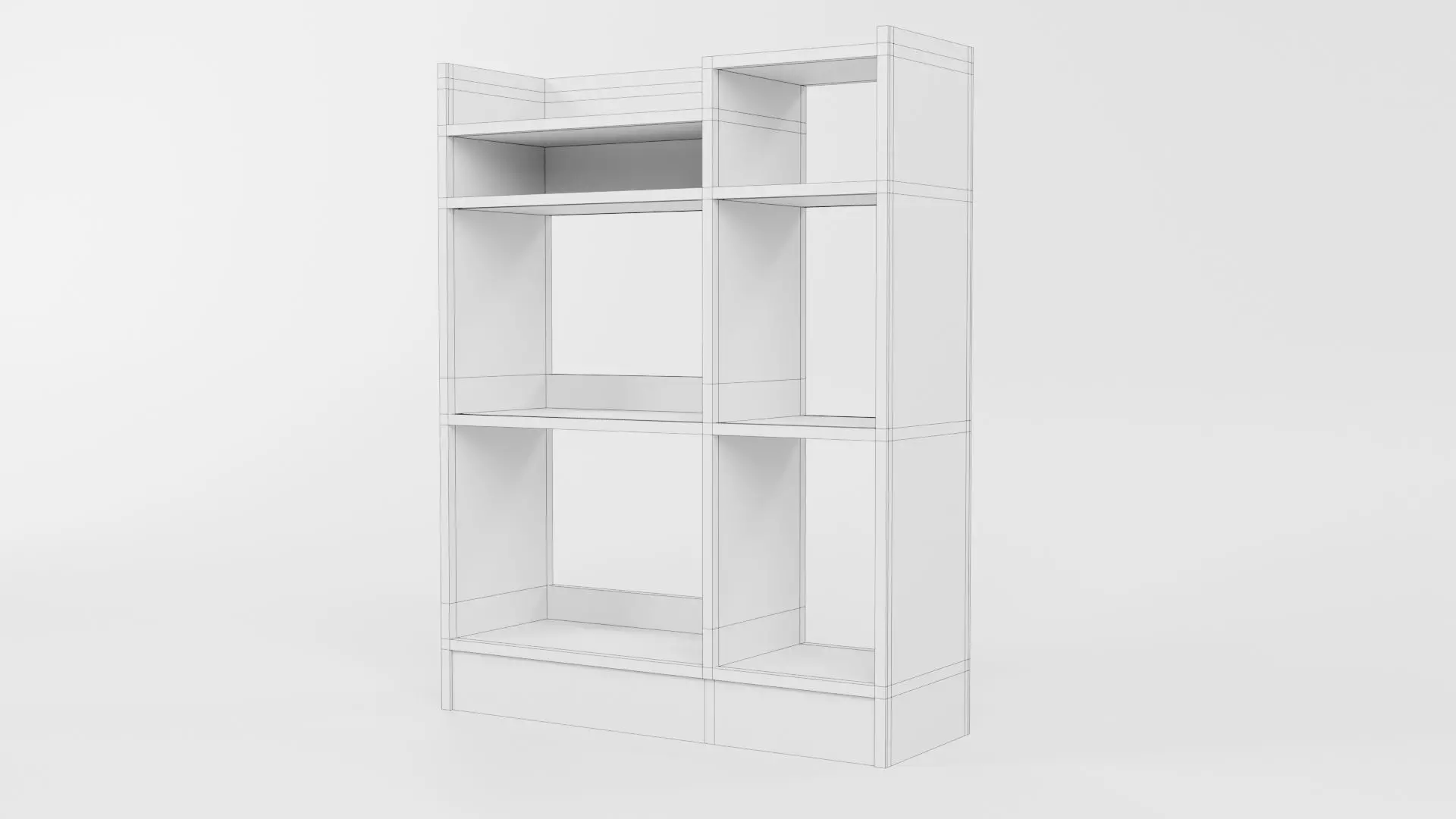 Bookcase CG1 3D model_10