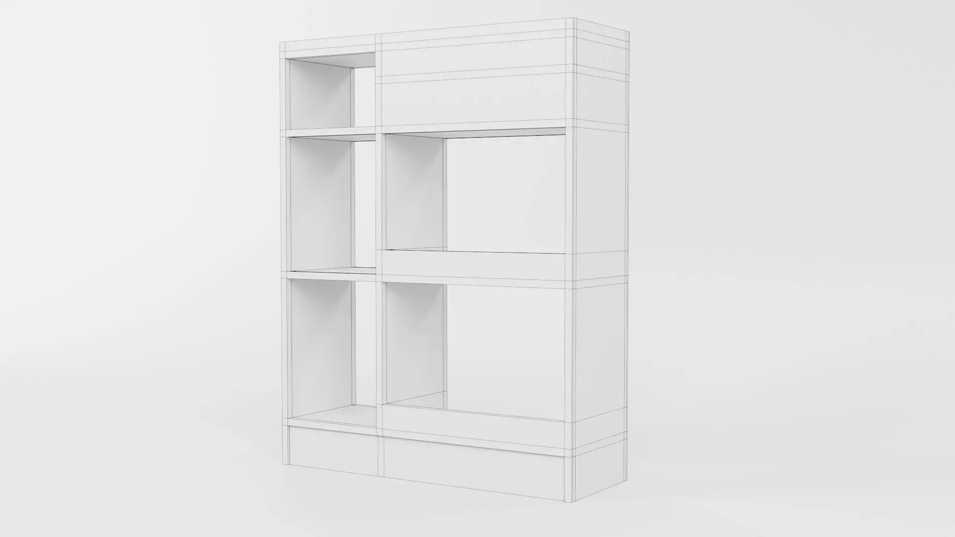 Bookcase CG1 3D model_11