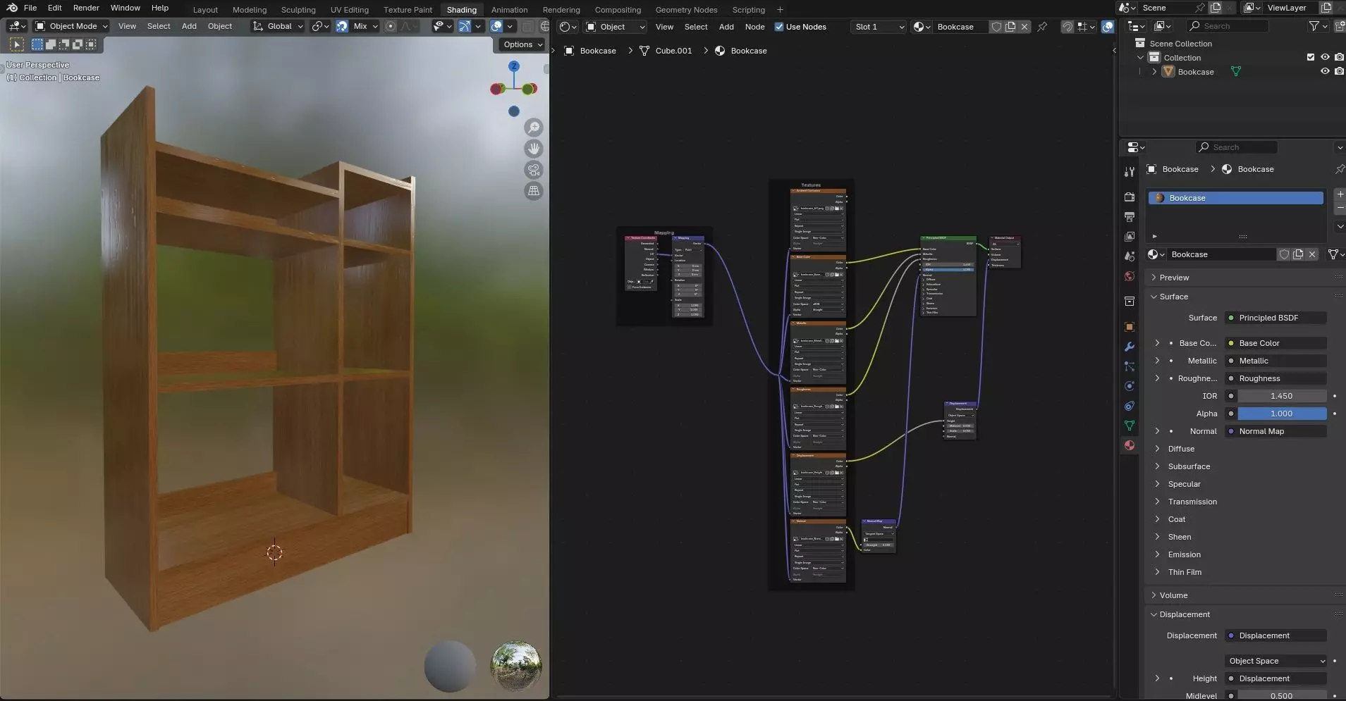 Bookcase CG1 3D model_15