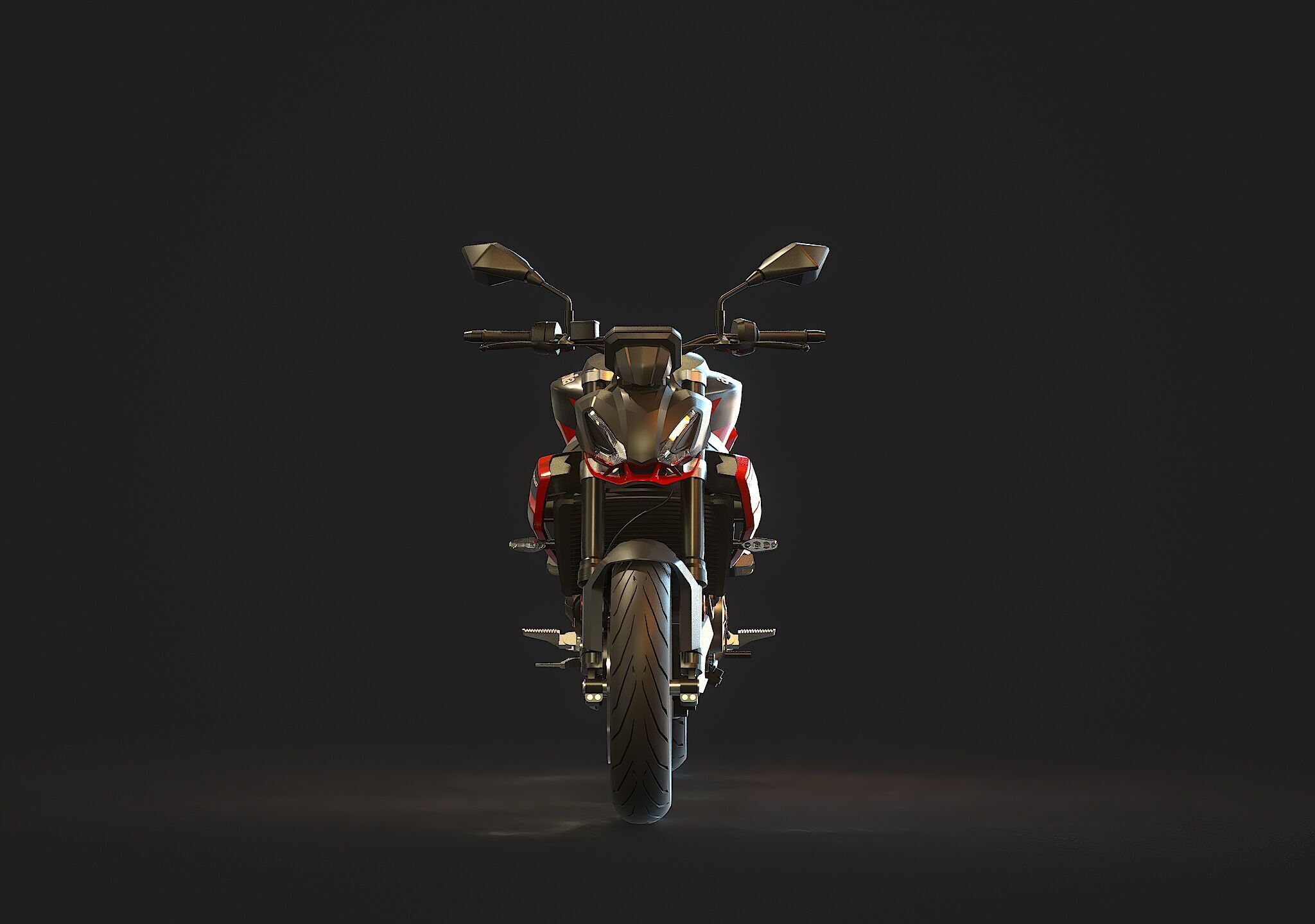 Base model Aprilia Tuono 457 2025 3D model_6