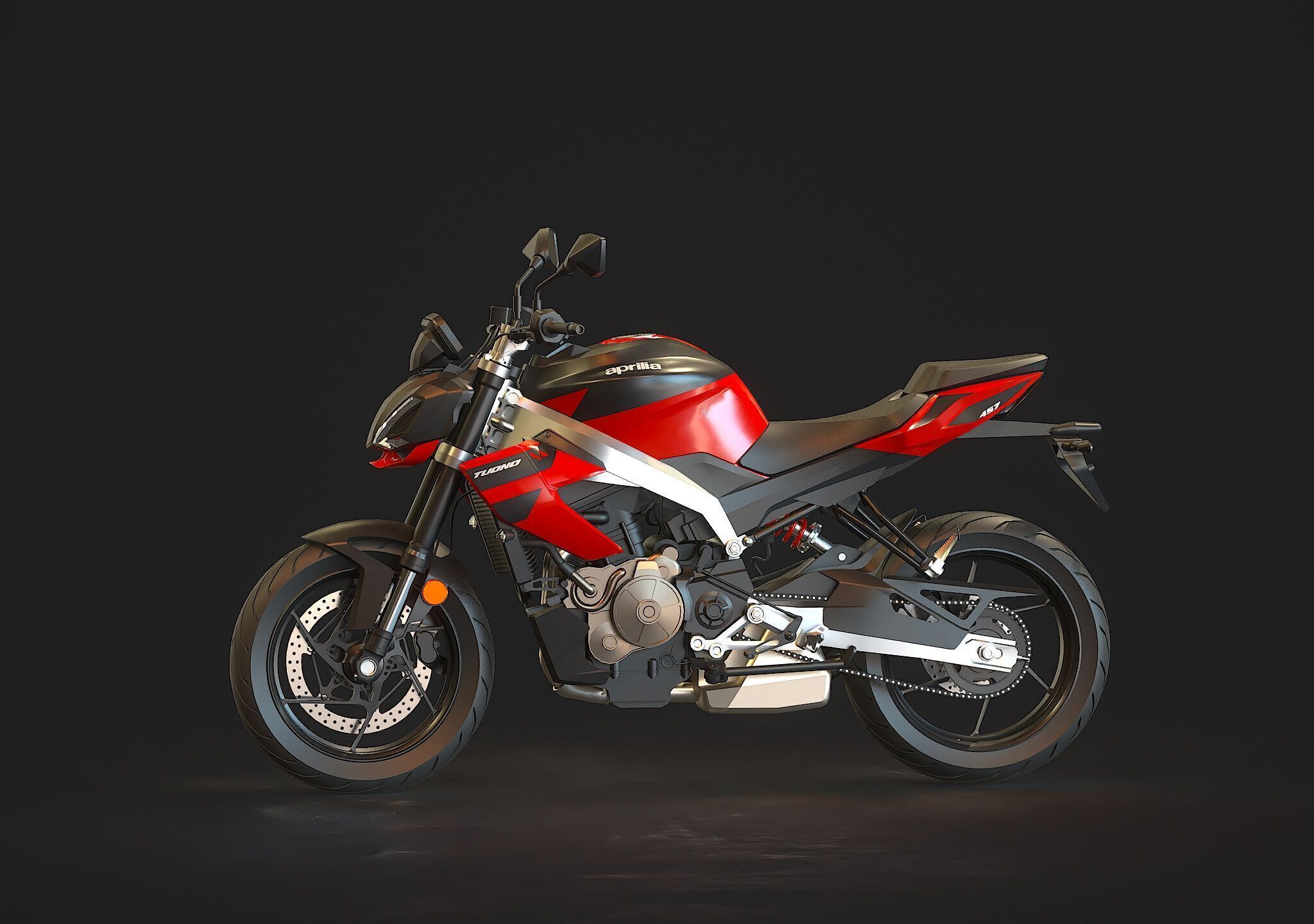 Base model Aprilia Tuono 457 2025 3D model_3