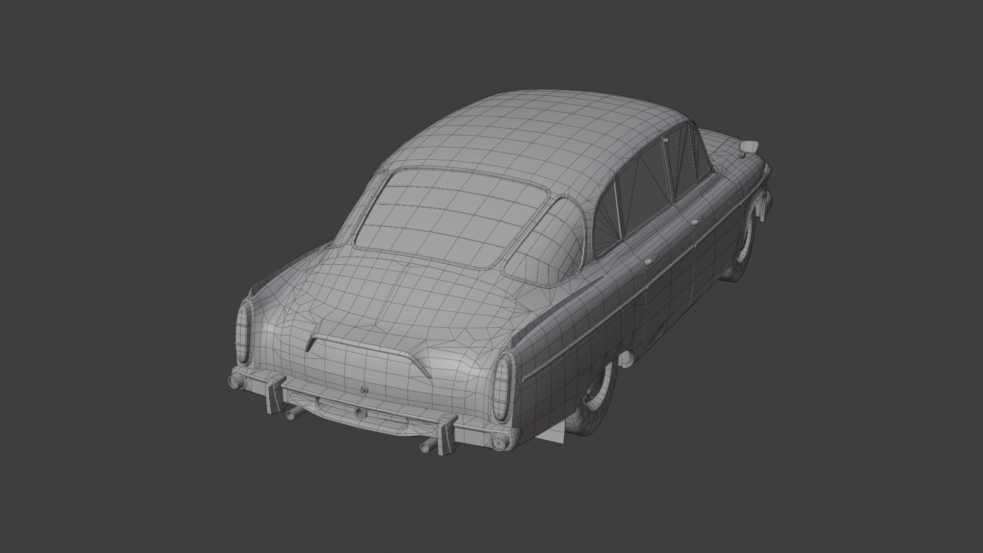 1969 Tatra 3D Model Quality Realistic Rendered With Textured Low-poly 3D model_9