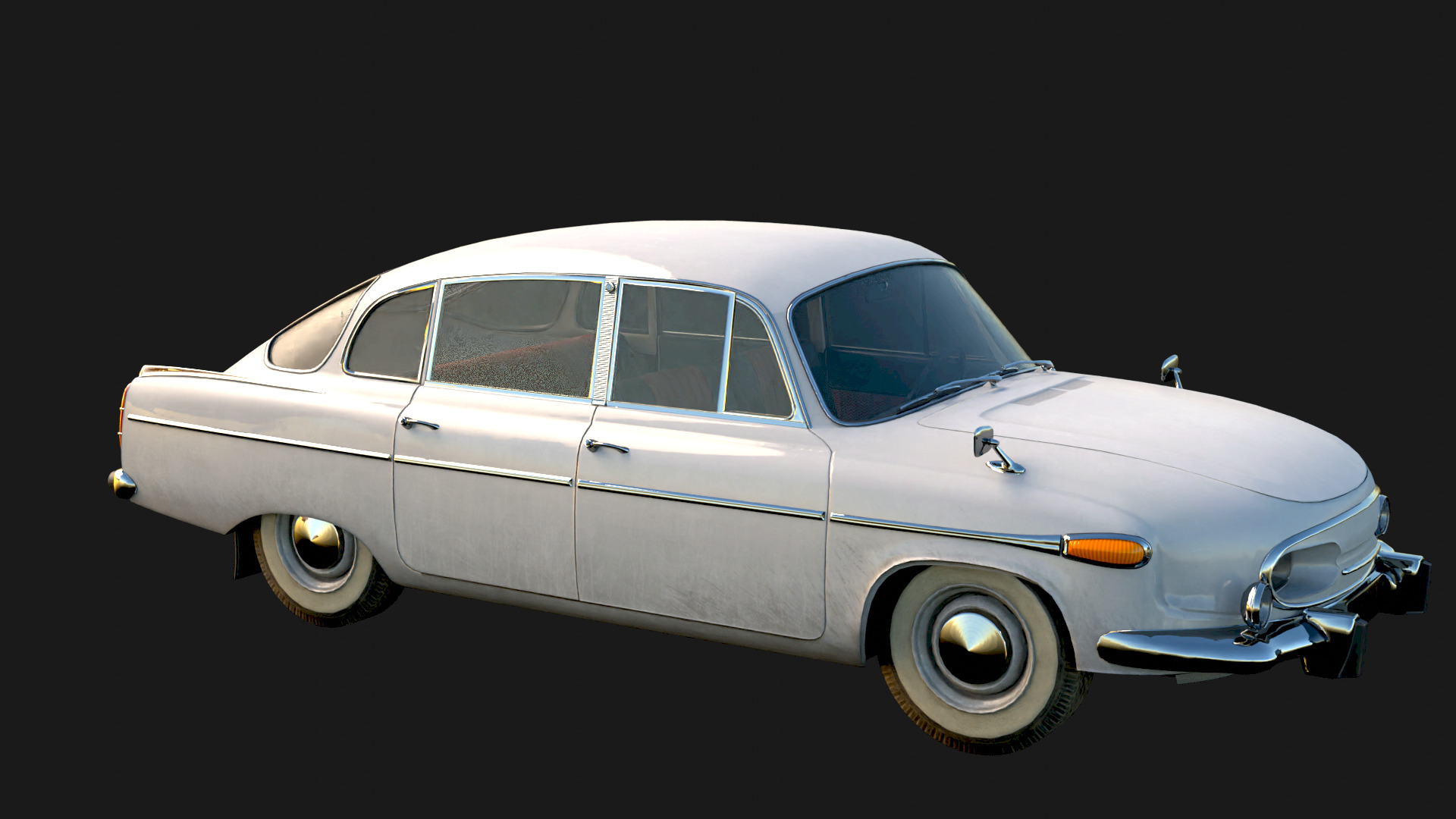 1969 Tatra 3D Model Quality Realistic Rendered With Textured Low-poly 3D model_6