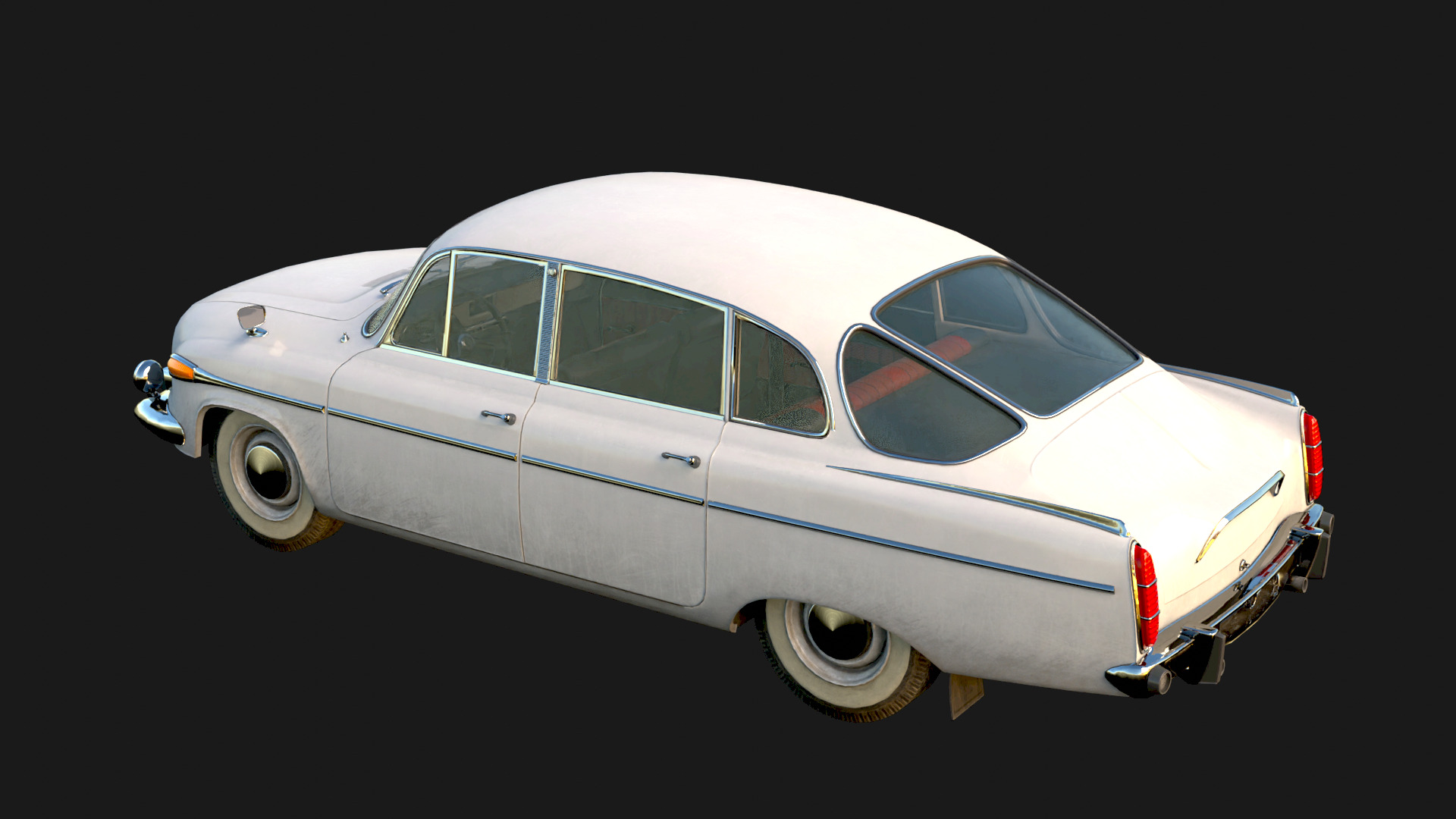 1969 Tatra 3D Model Quality Realistic Rendered With Textured Low-poly 3D model_4