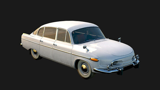 1969 Tatra 3D Model Quality Realistic Rendered With Textured Low-poly 3D model