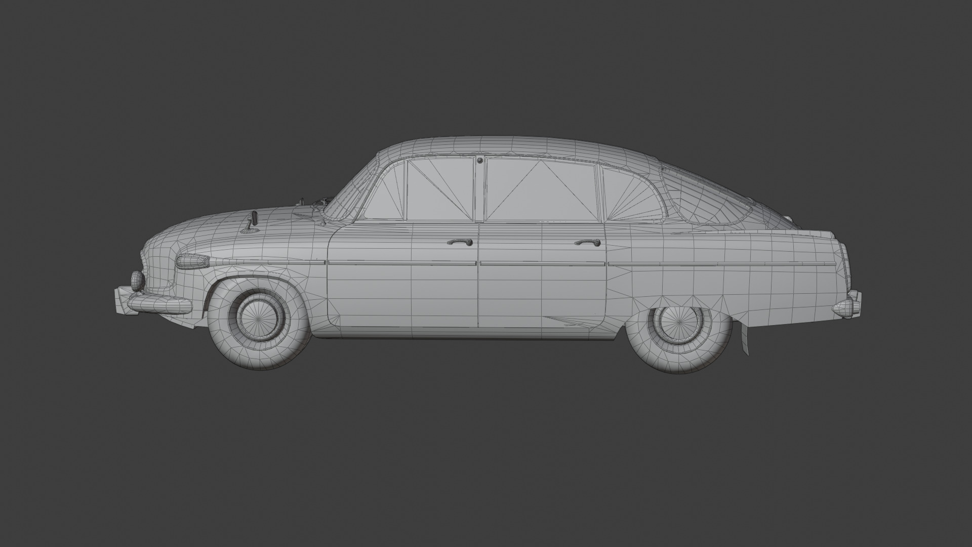 1969 Tatra 3D Model Quality Realistic Rendered With Textured Low-poly 3D model_8