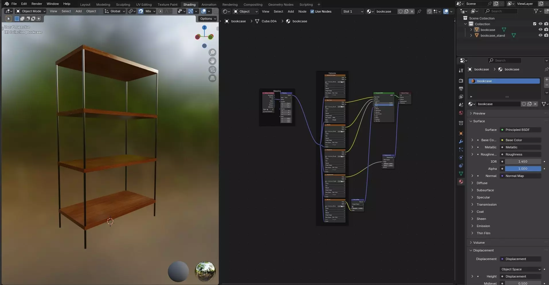 Bookcase CG2 3D model_13