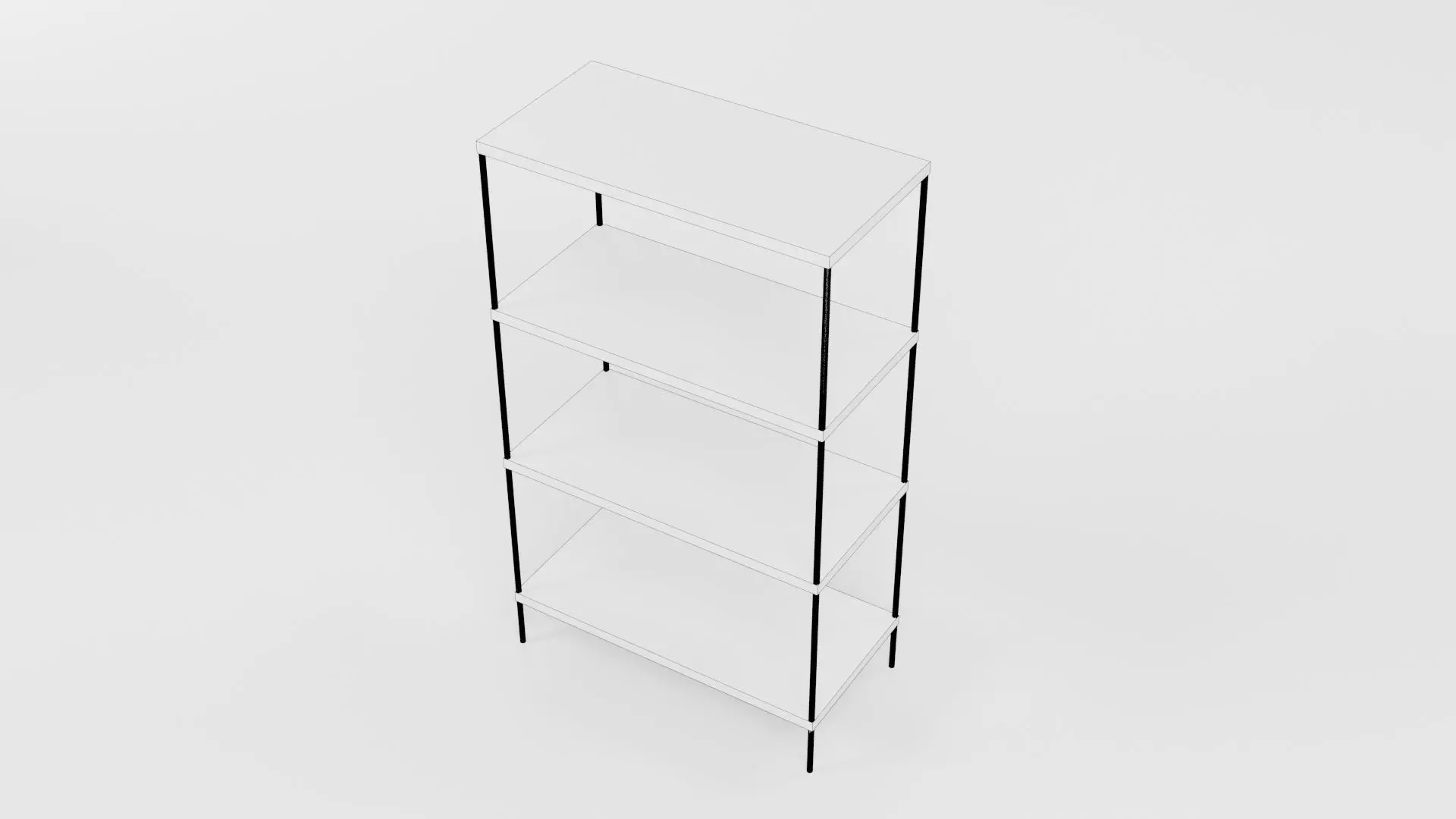 Bookcase CG2 3D model_8