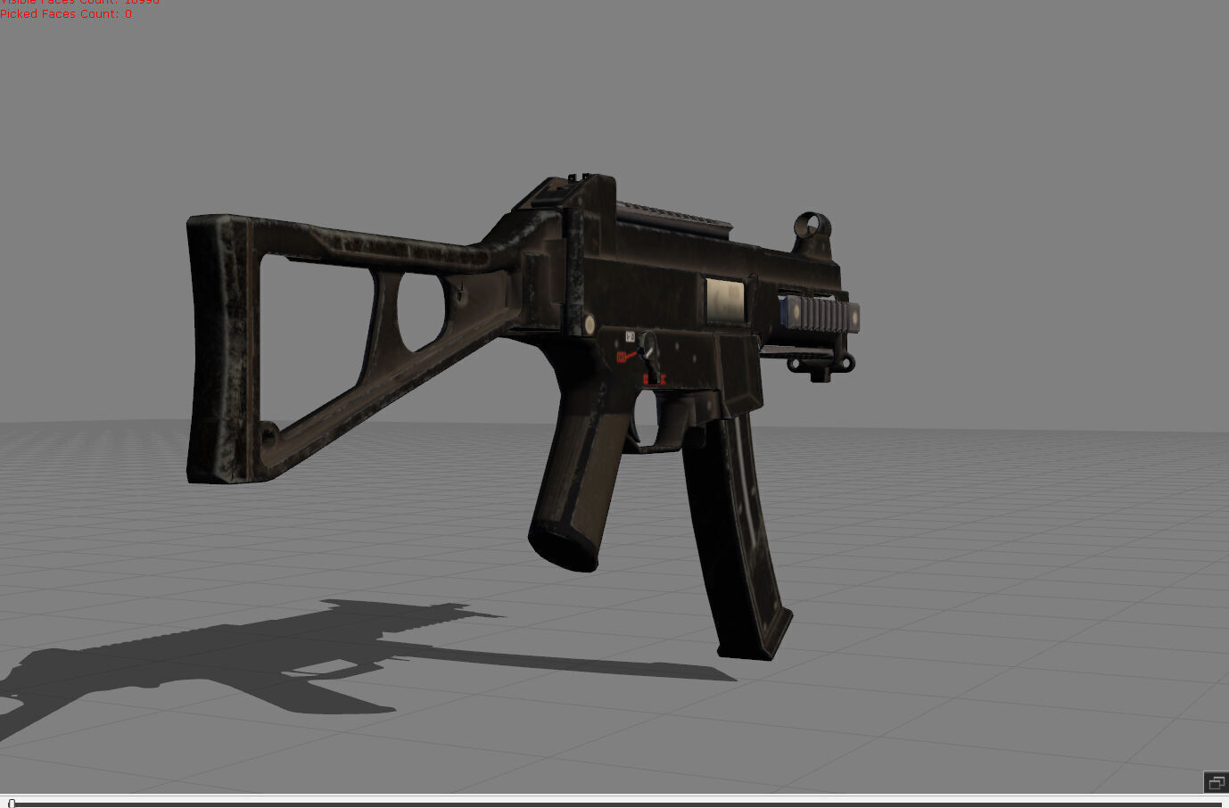 UMP Pubg Low-poly 3D model_1