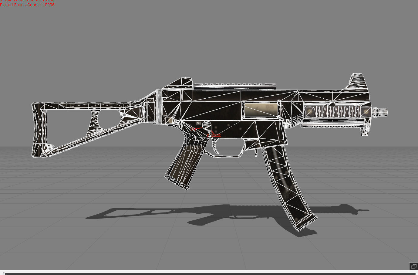 UMP Pubg Low-poly 3D model_5