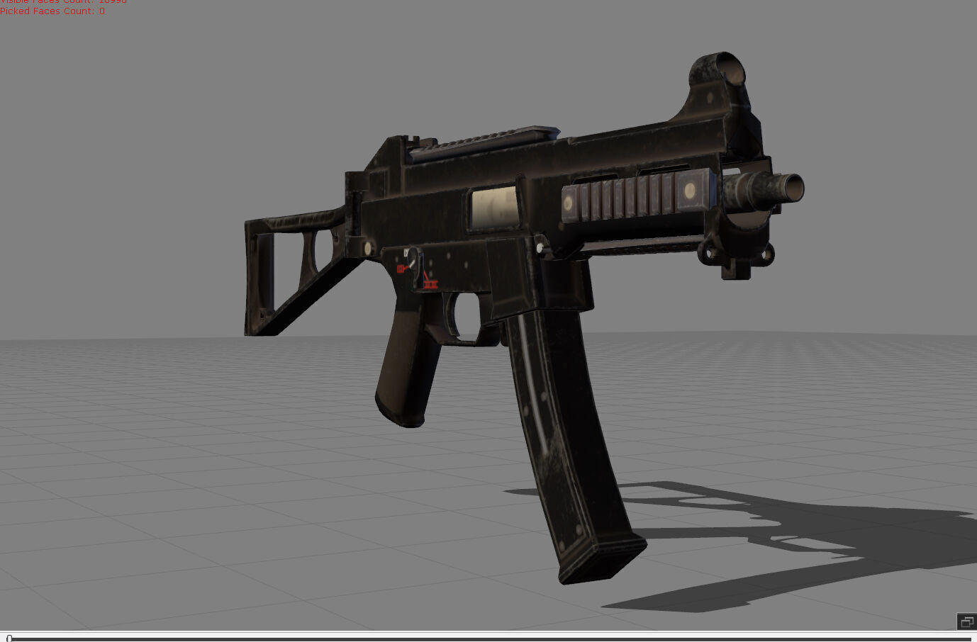 UMP Pubg Low-poly 3D model_2