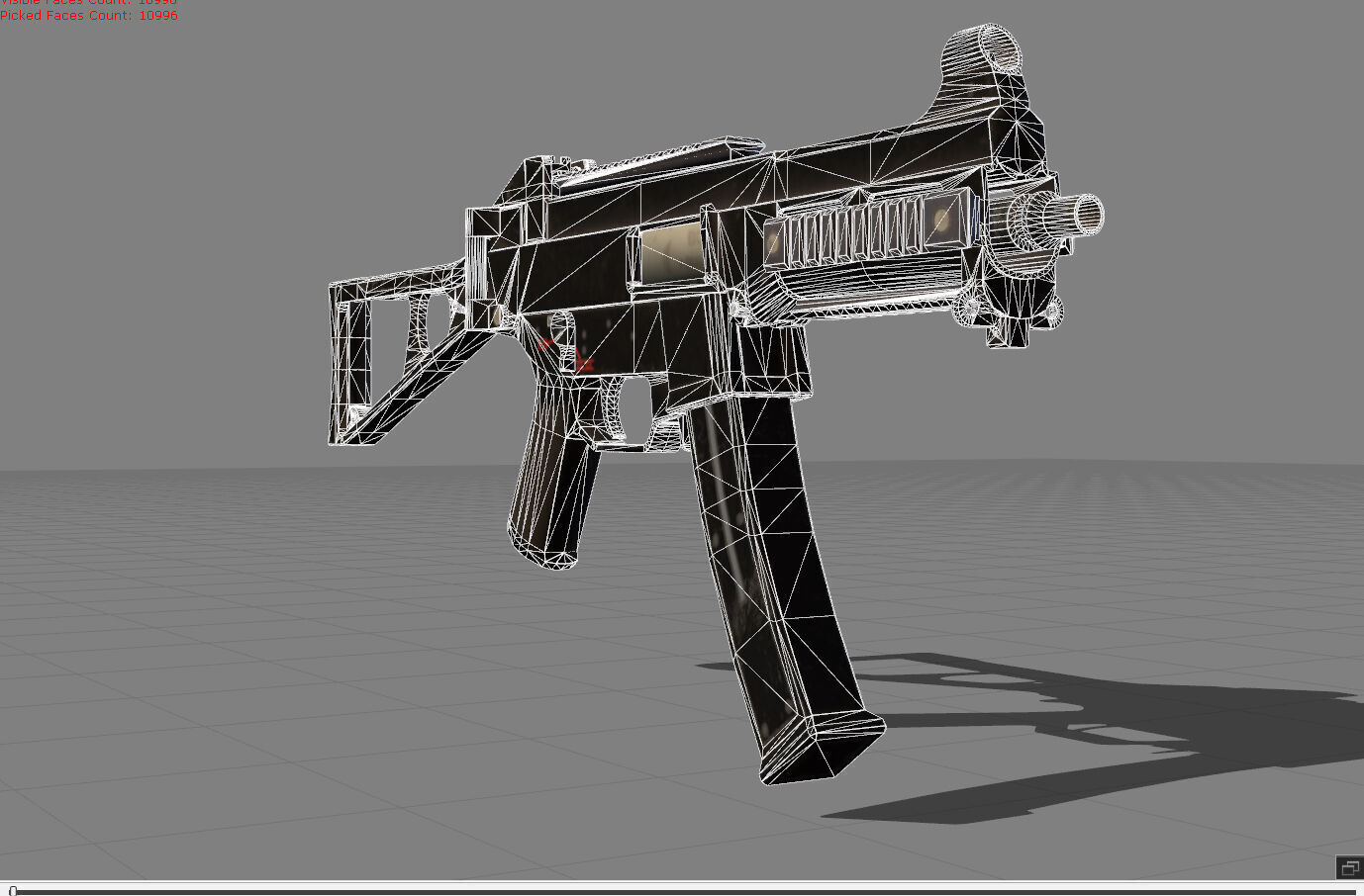 UMP Pubg Low-poly 3D model_7