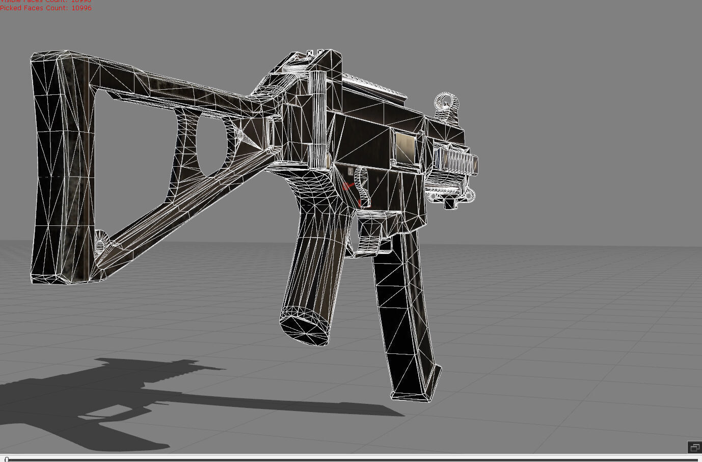 UMP Pubg Low-poly 3D model_6