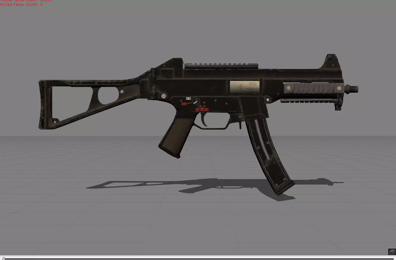 UMP Pubg Low-poly 3D model_0