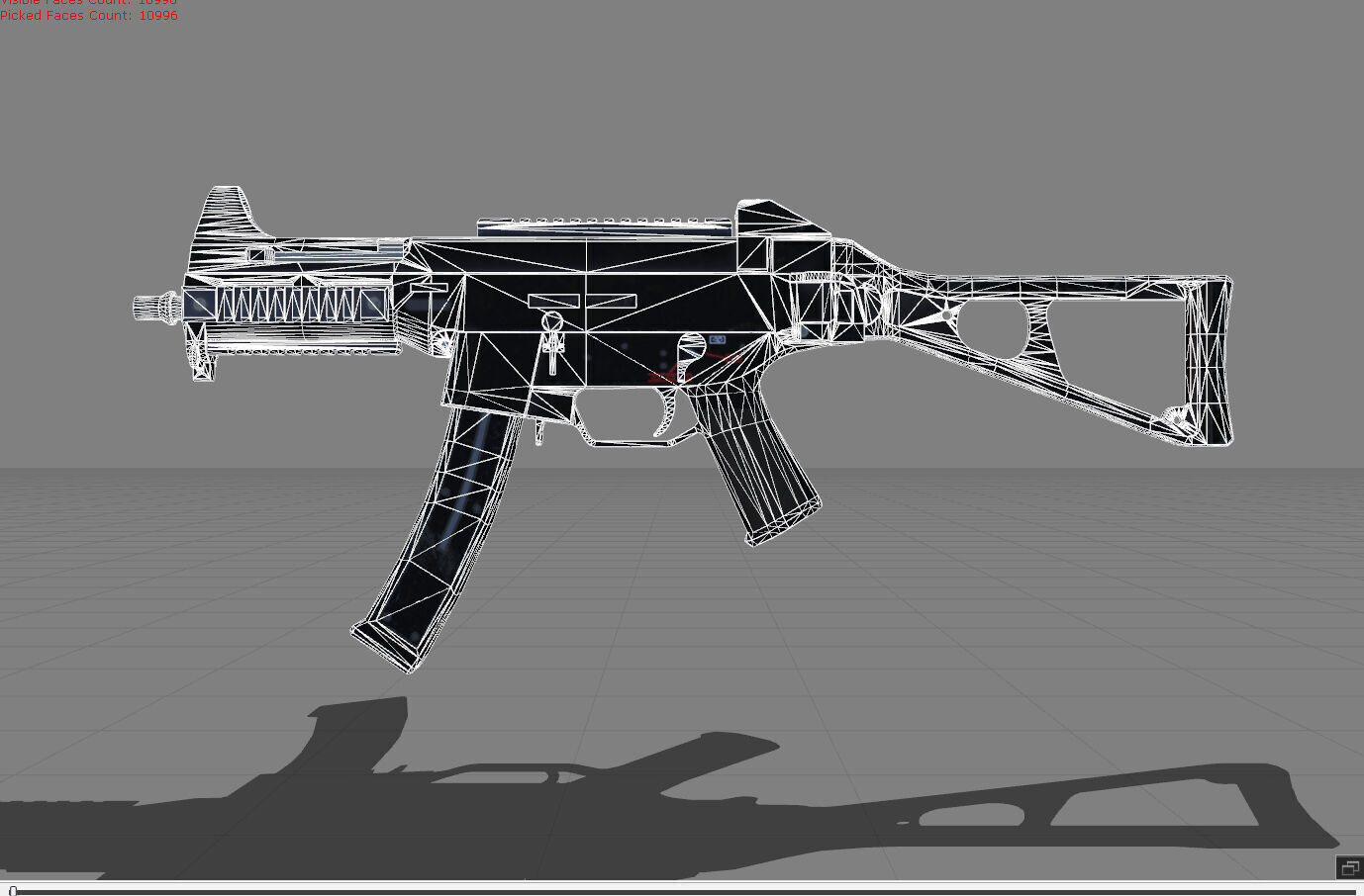 UMP Pubg Low-poly 3D model_8