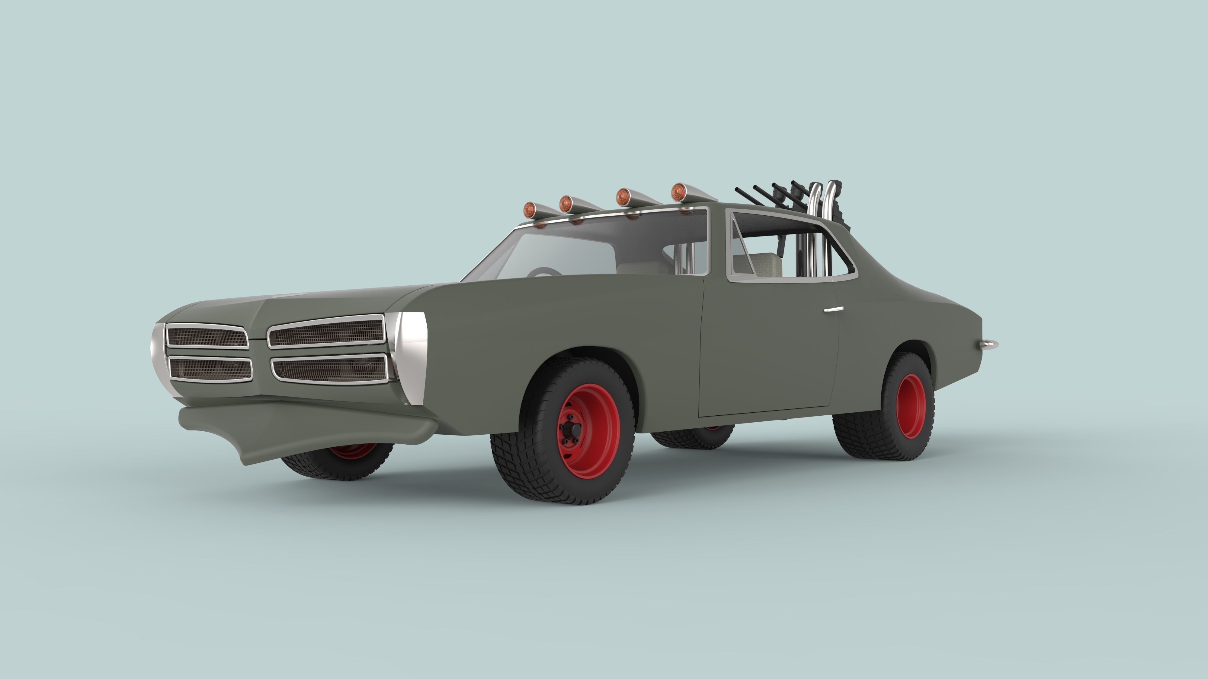 Dart car from Mad Max II 3D model_1