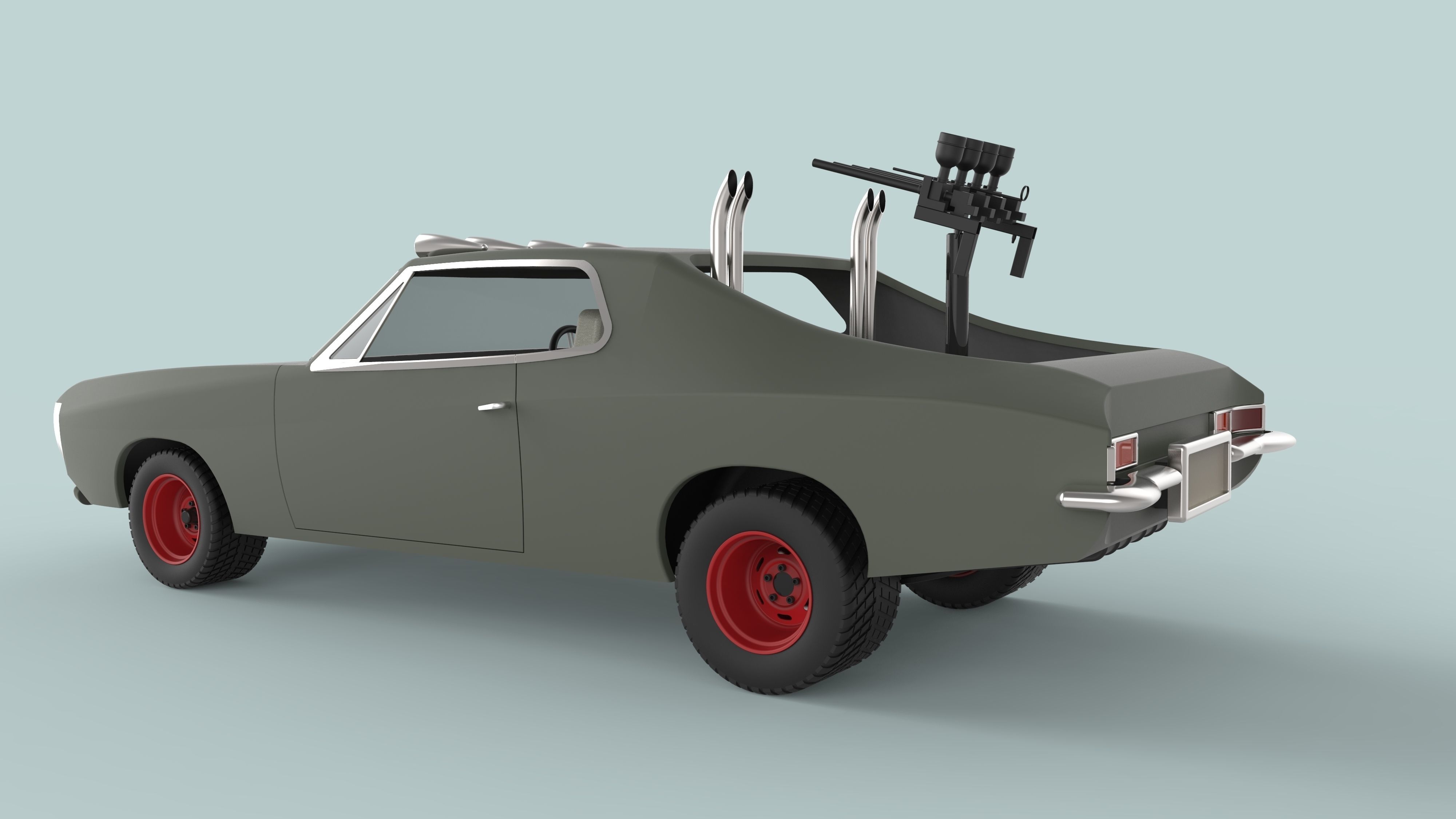 Dart car from Mad Max II 3D model_10