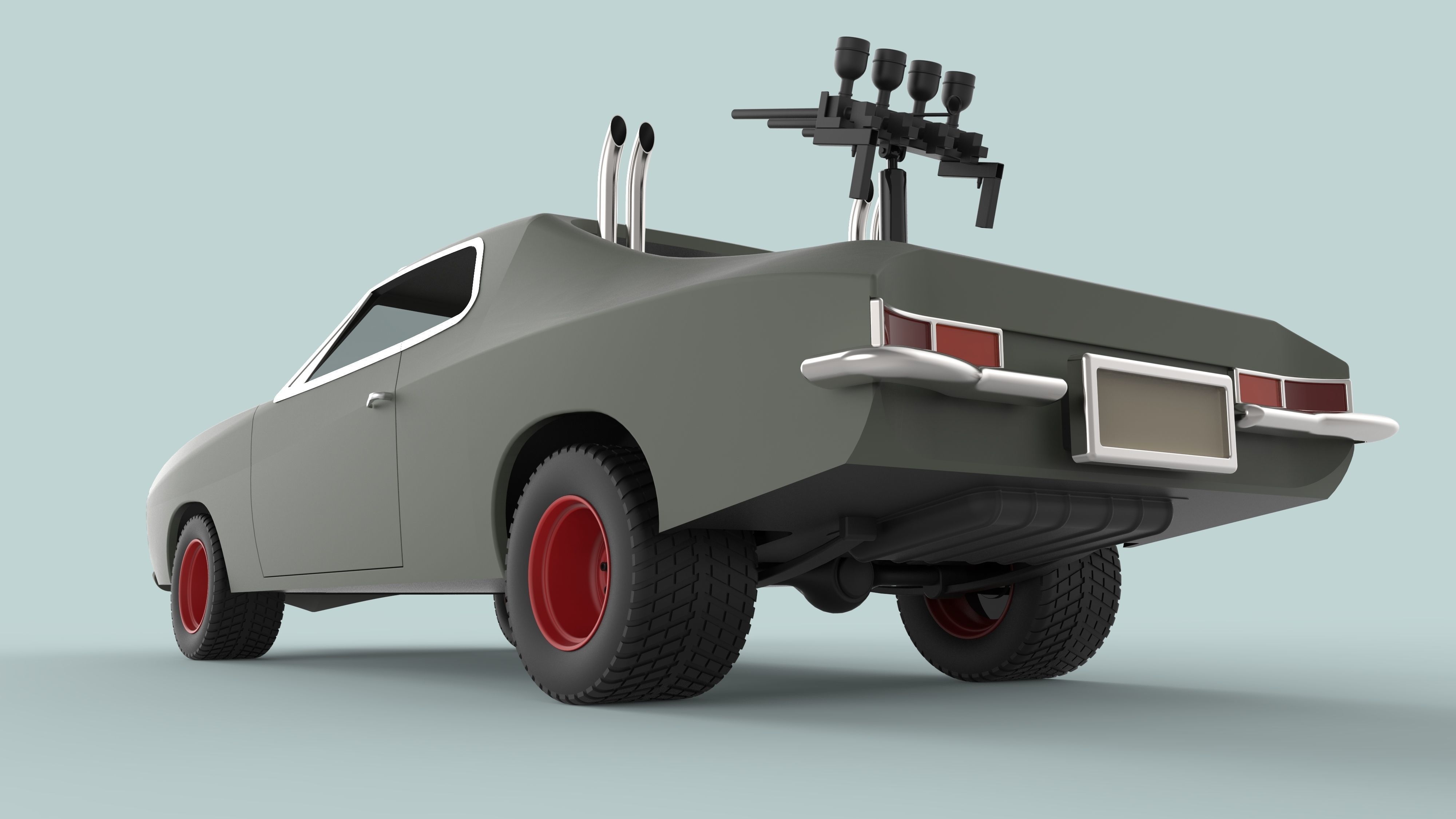 Dart car from Mad Max II 3D model_15