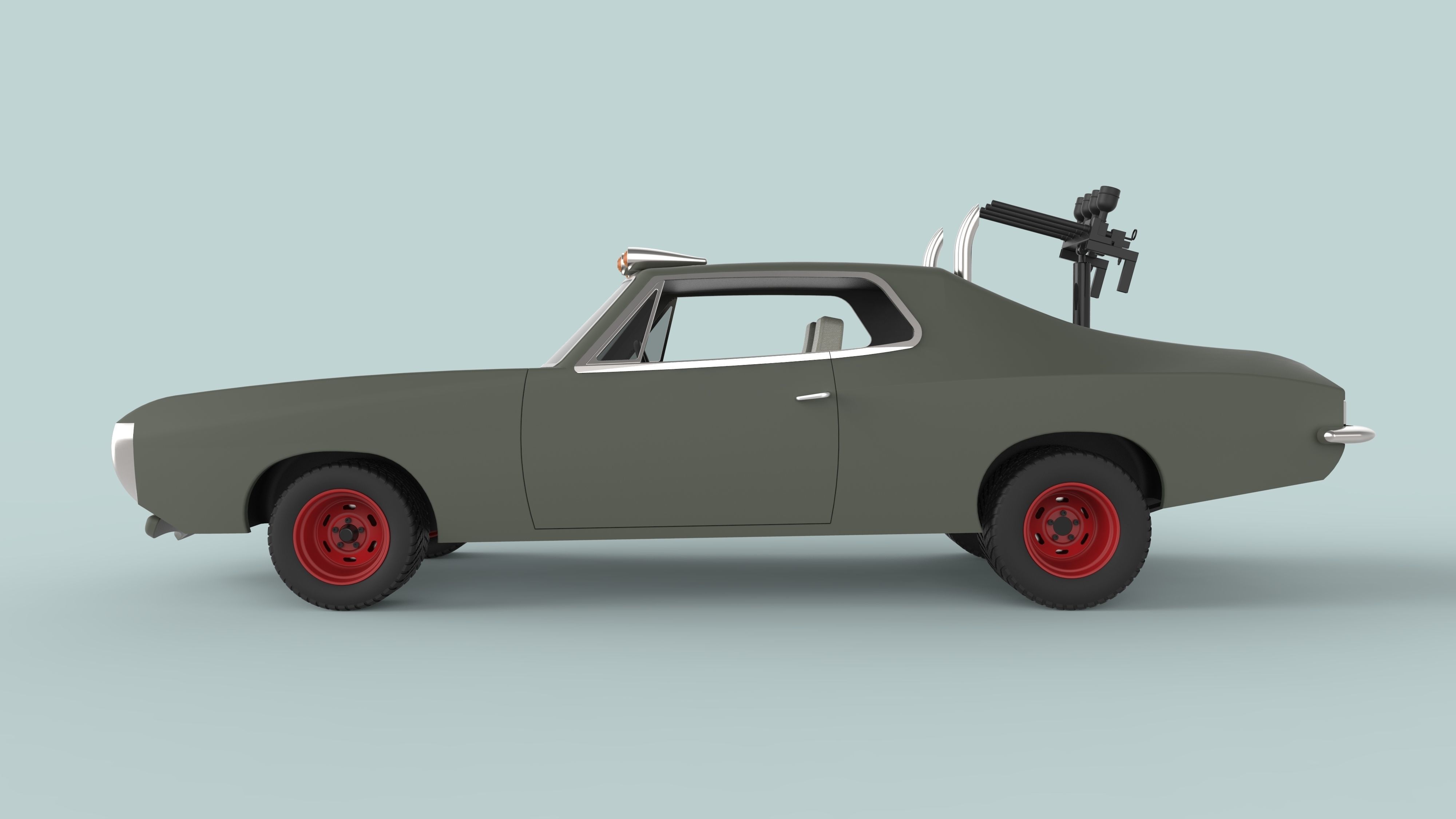 Dart car from Mad Max II 3D model_6