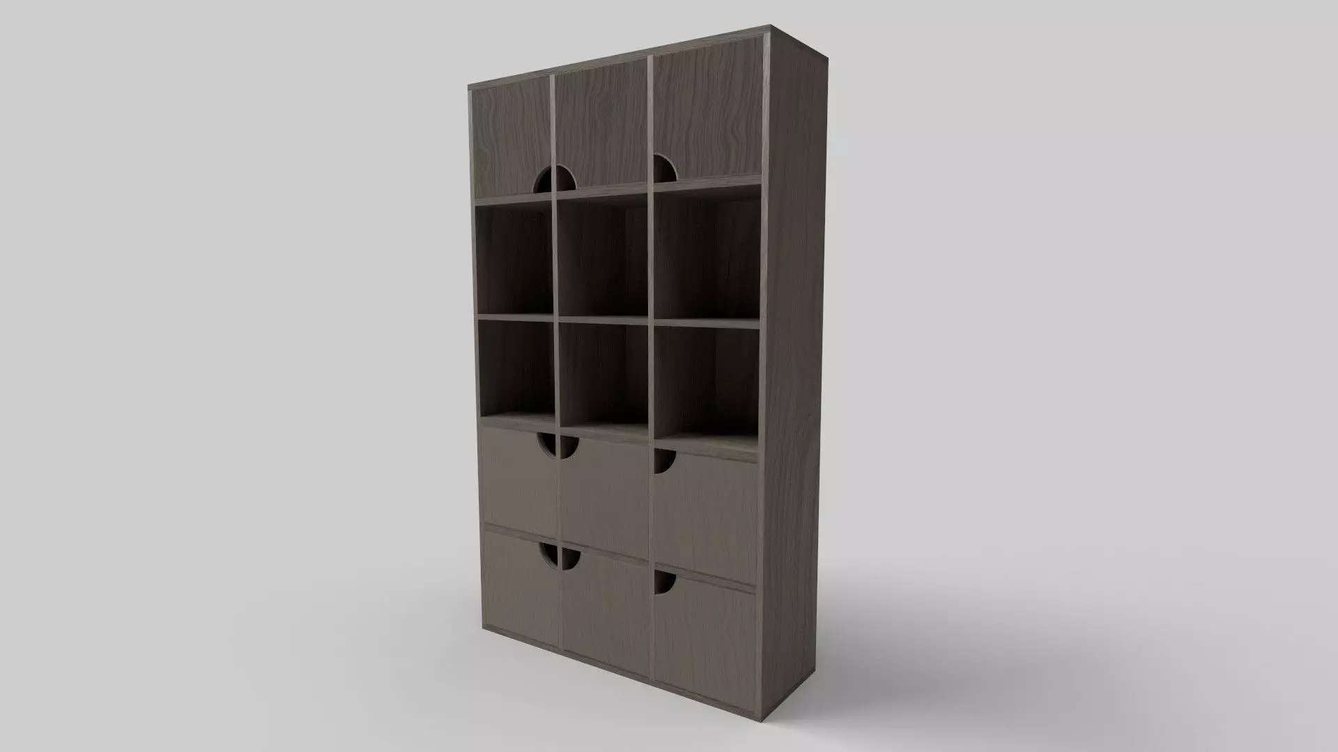 Bookcase CG3 3D model_2