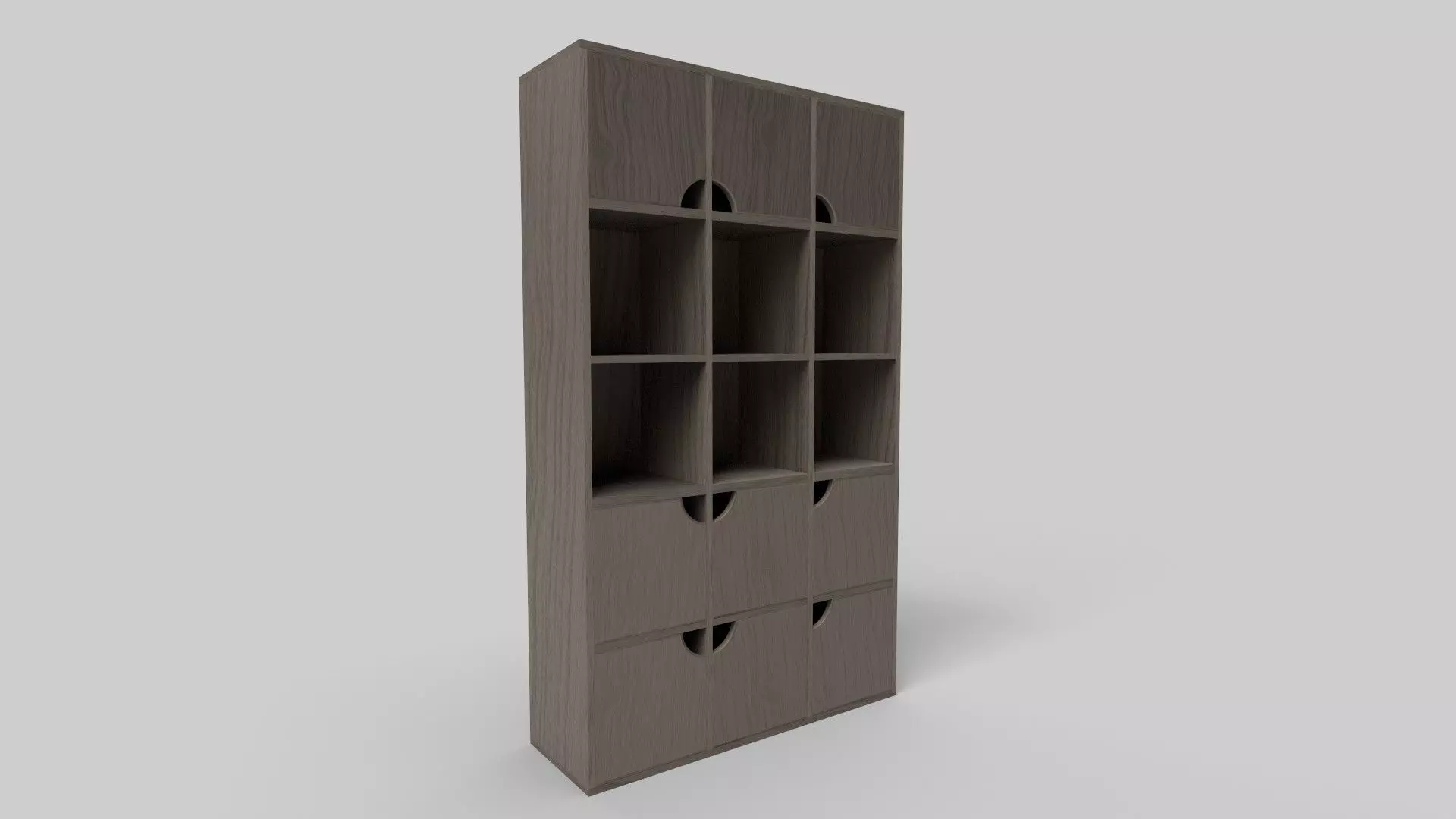 Bookcase CG3 3D model_0