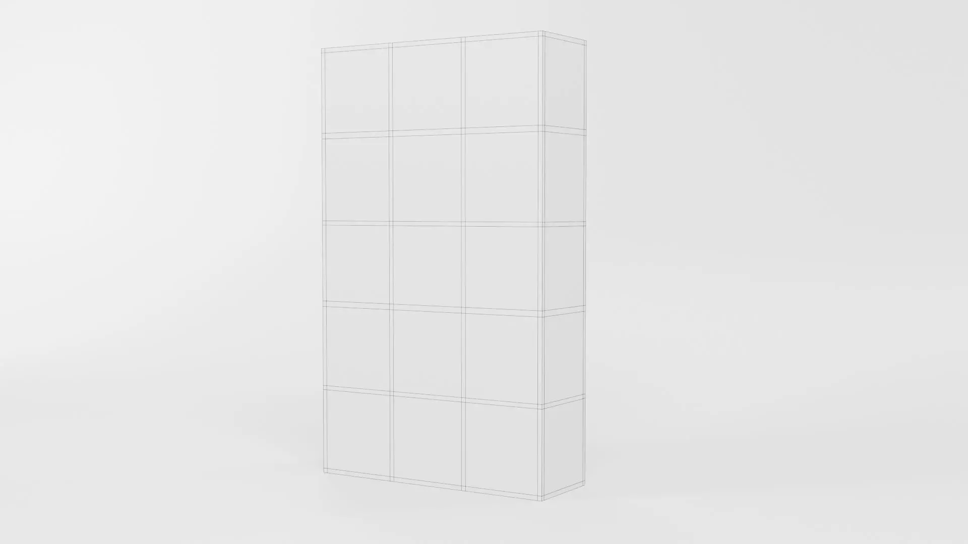 Bookcase CG3 3D model_10