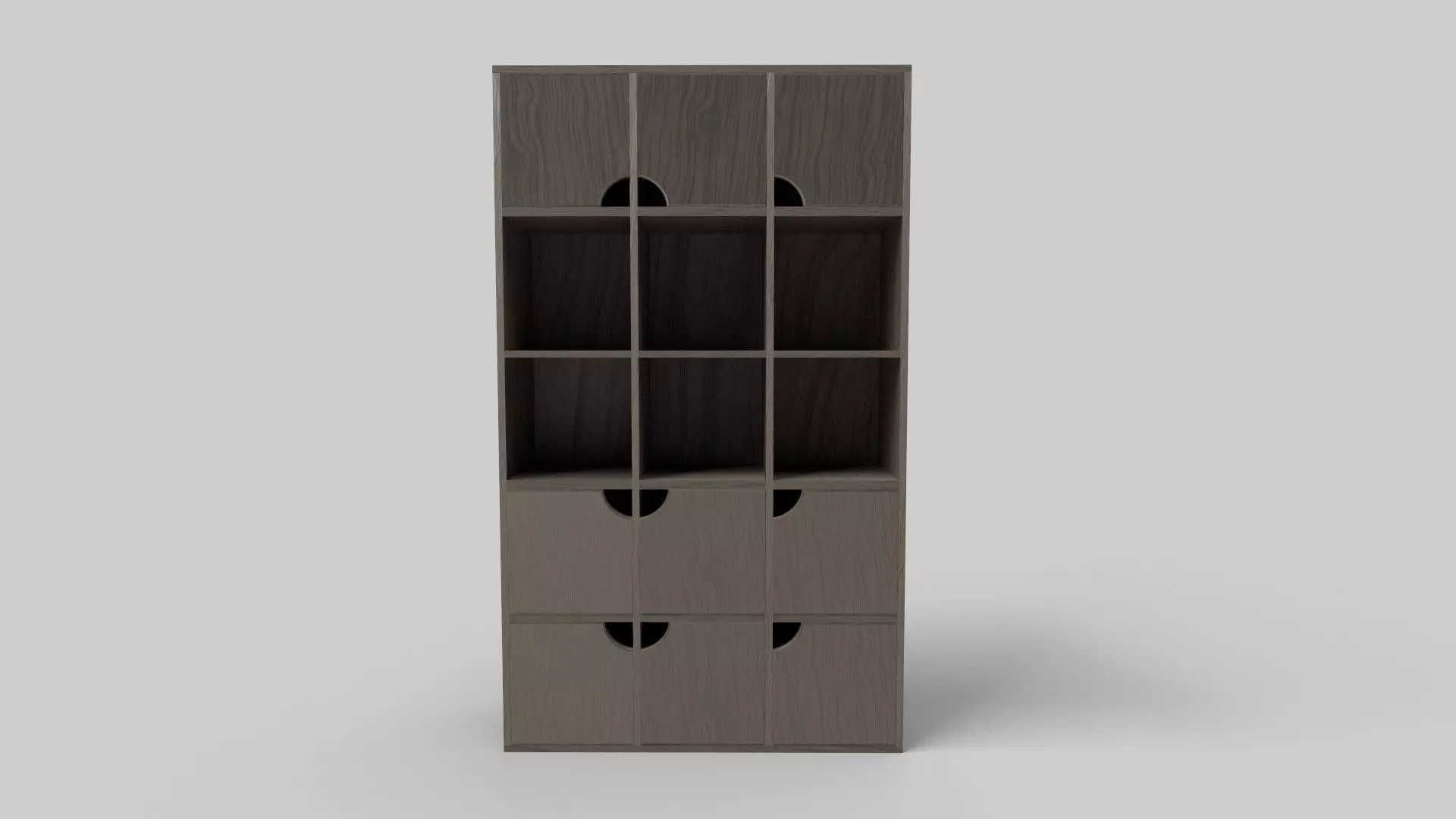 Bookcase CG3 3D model_1