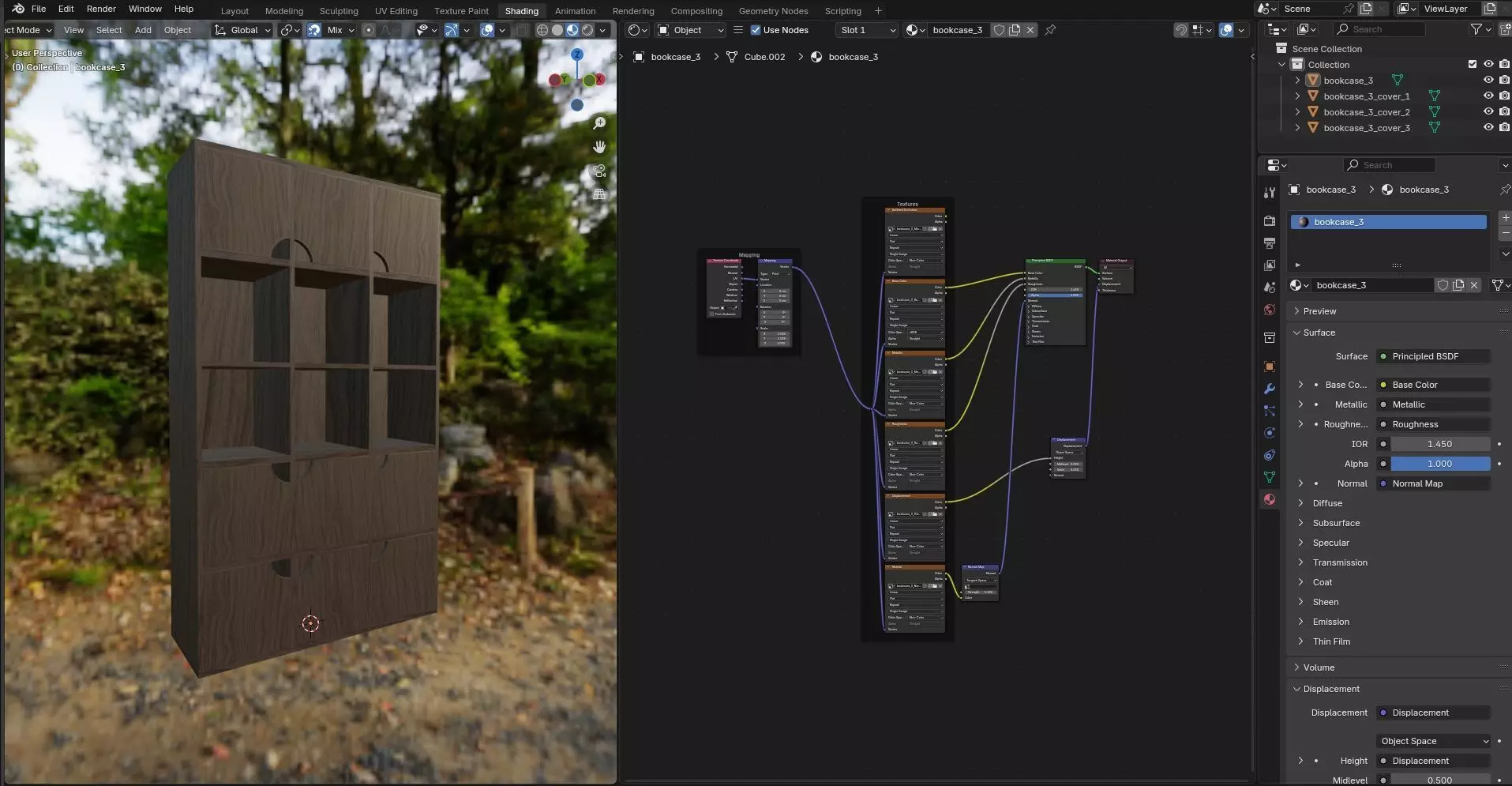 Bookcase CG3 3D model_15