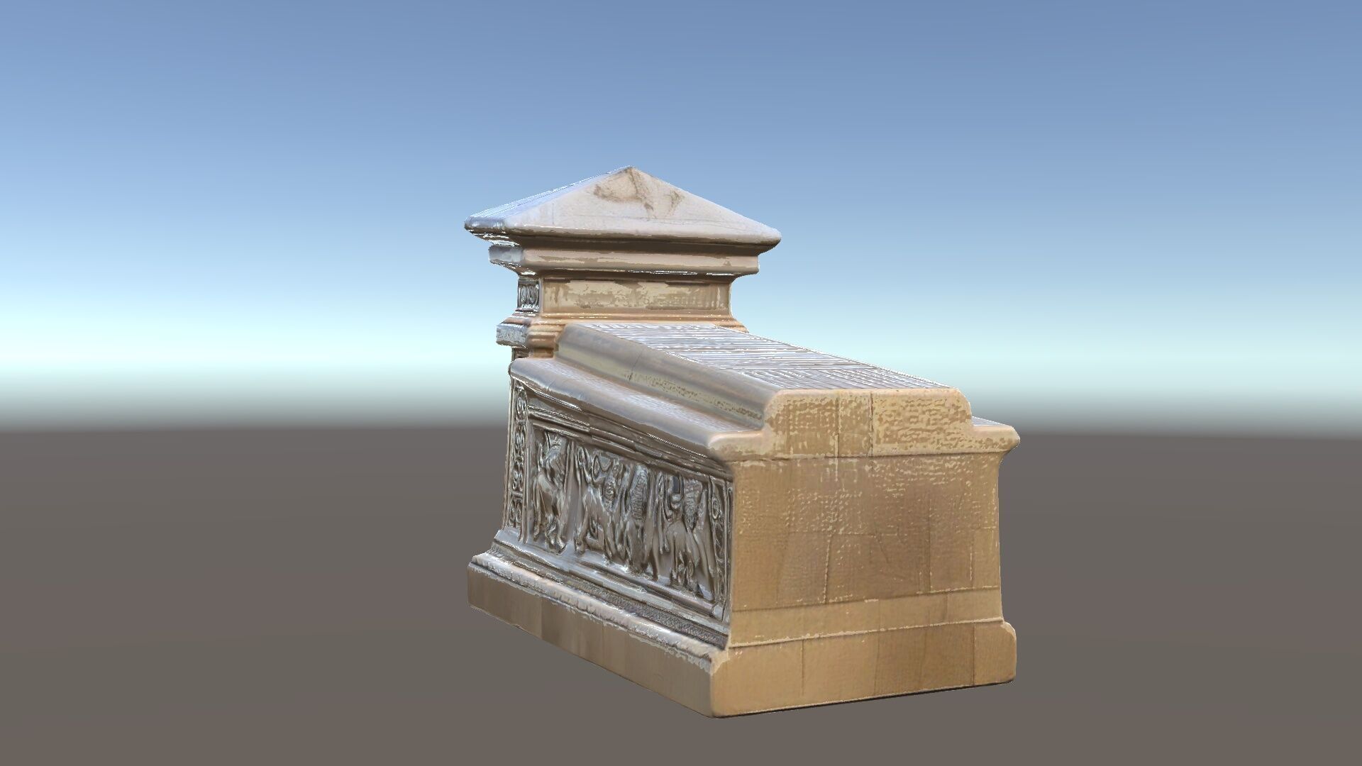 Ancient Relief Frieze Model Pack for Historical Environments Low-poly 3D model_6