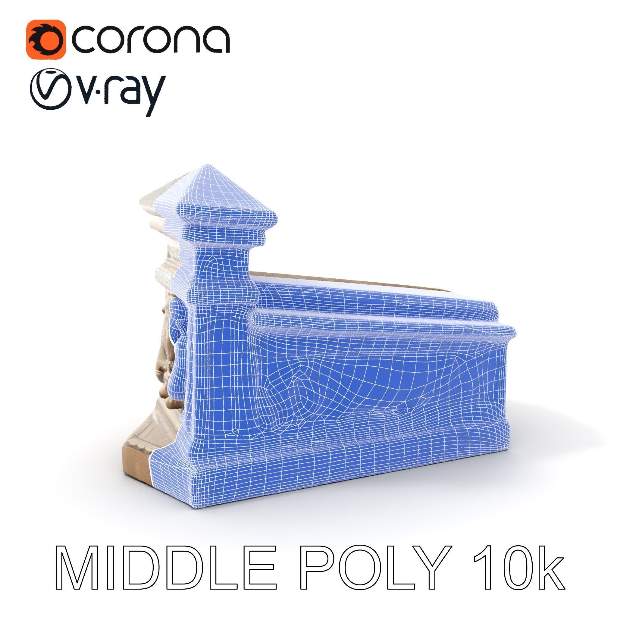 Ancient Relief Frieze Model Pack for Historical Environments Low-poly 3D model_29