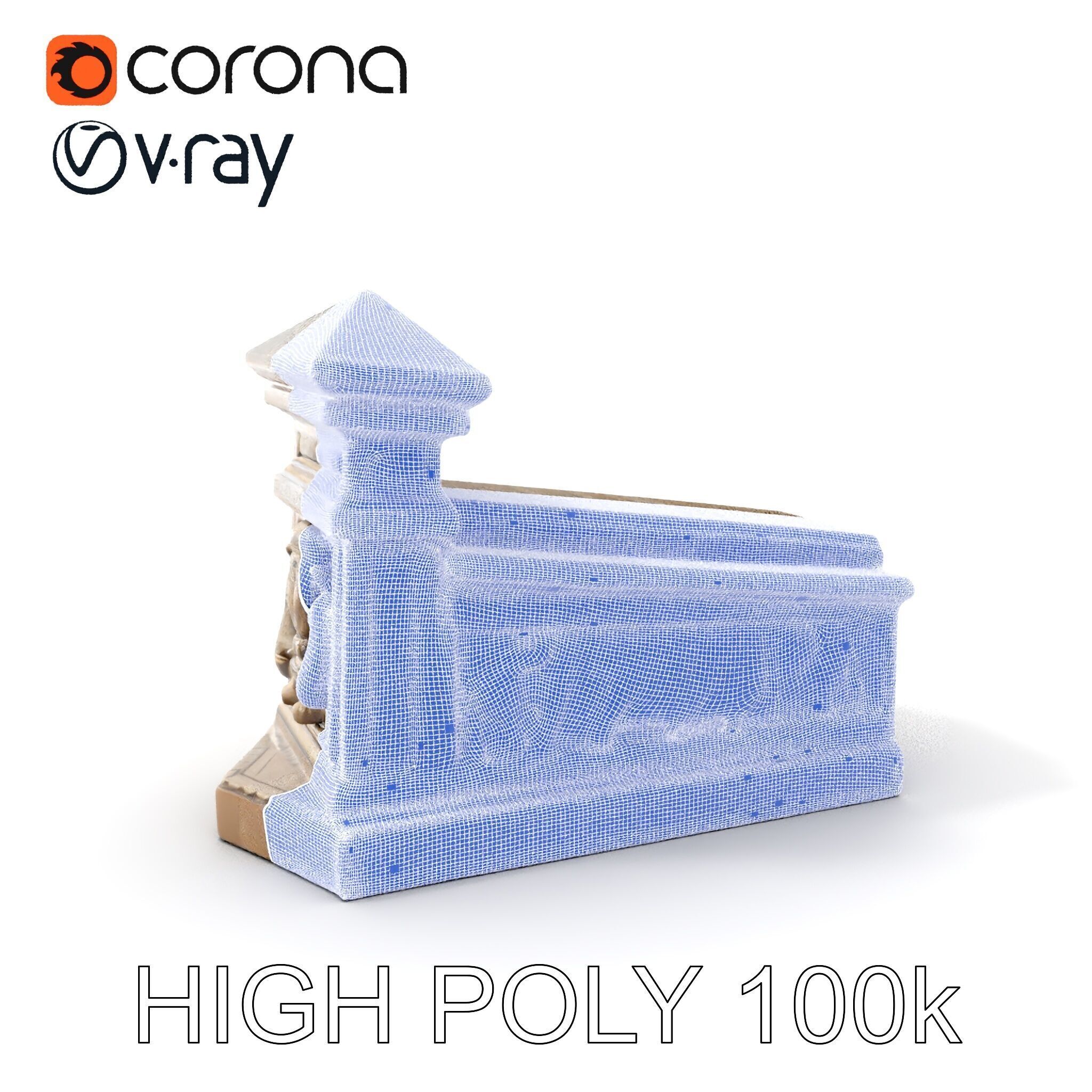 Ancient Relief Frieze Model Pack for Historical Environments Low-poly 3D model_4