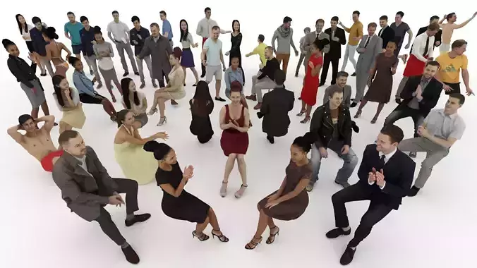 People pack poses scan 50 pieces vol 5 of 10