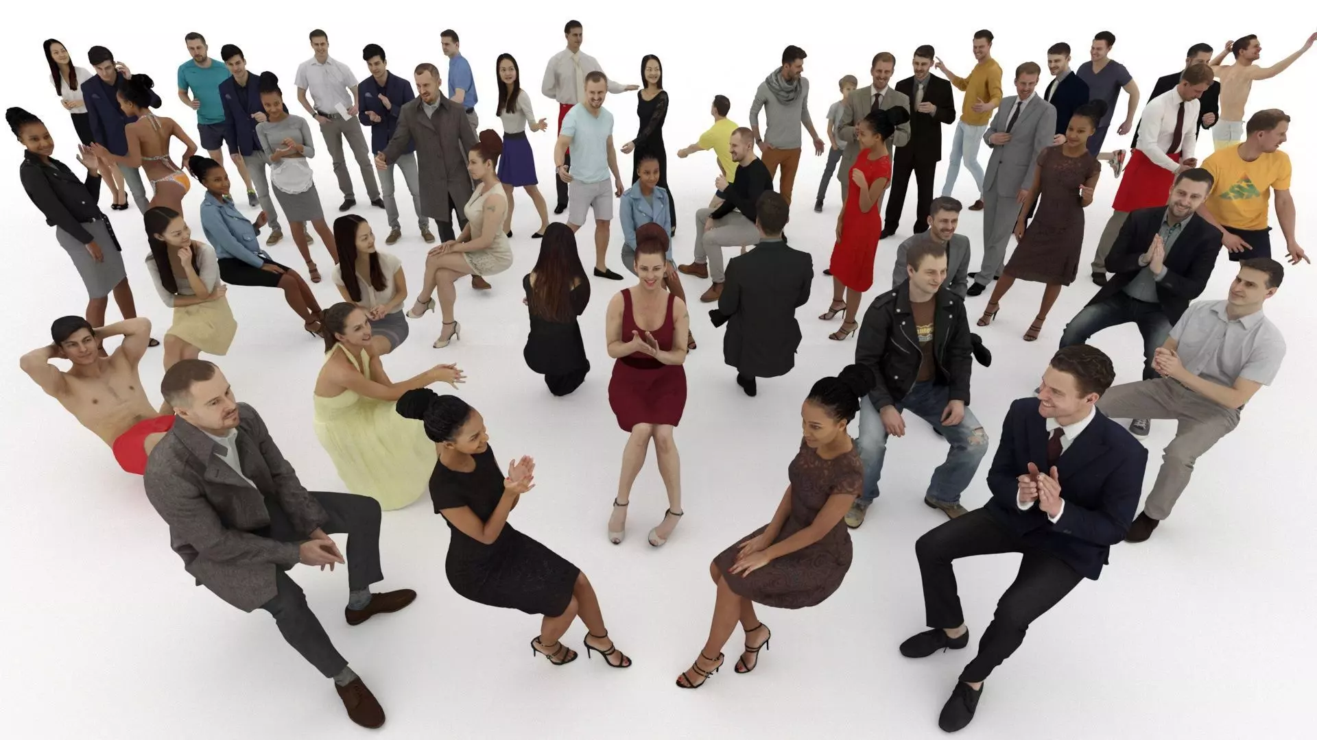 People pack poses scan 50 pieces vol 5 of 10 3D model_0