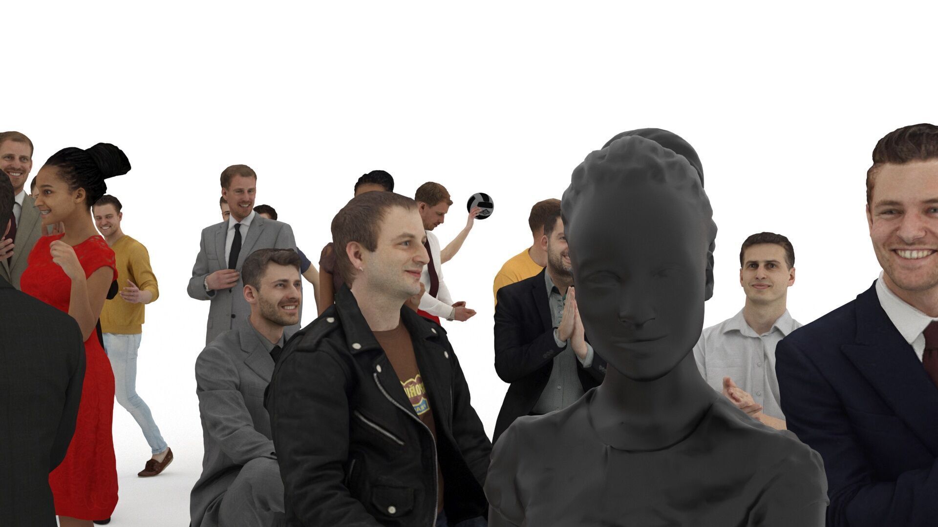 People pack poses scan 50 pieces vol 5 of 10 3D model_3