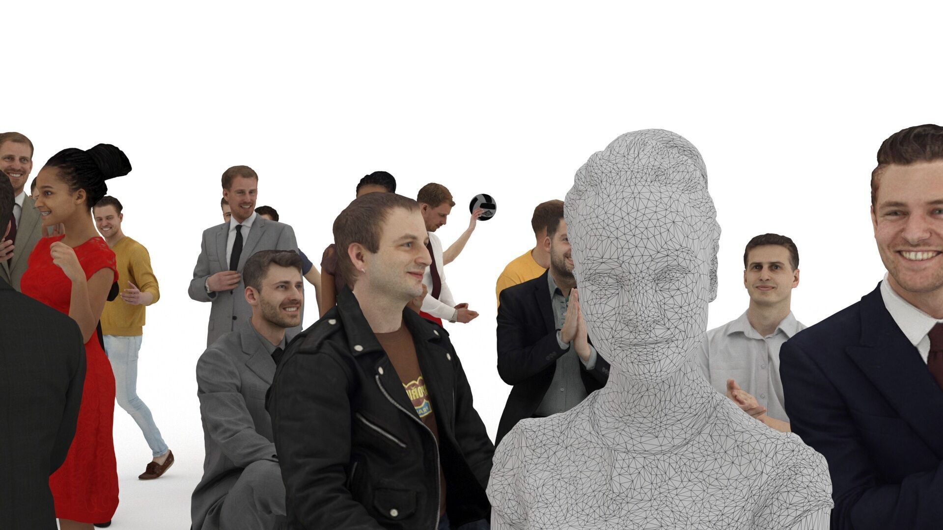 People pack poses scan 50 pieces vol 5 of 10 3D model_2