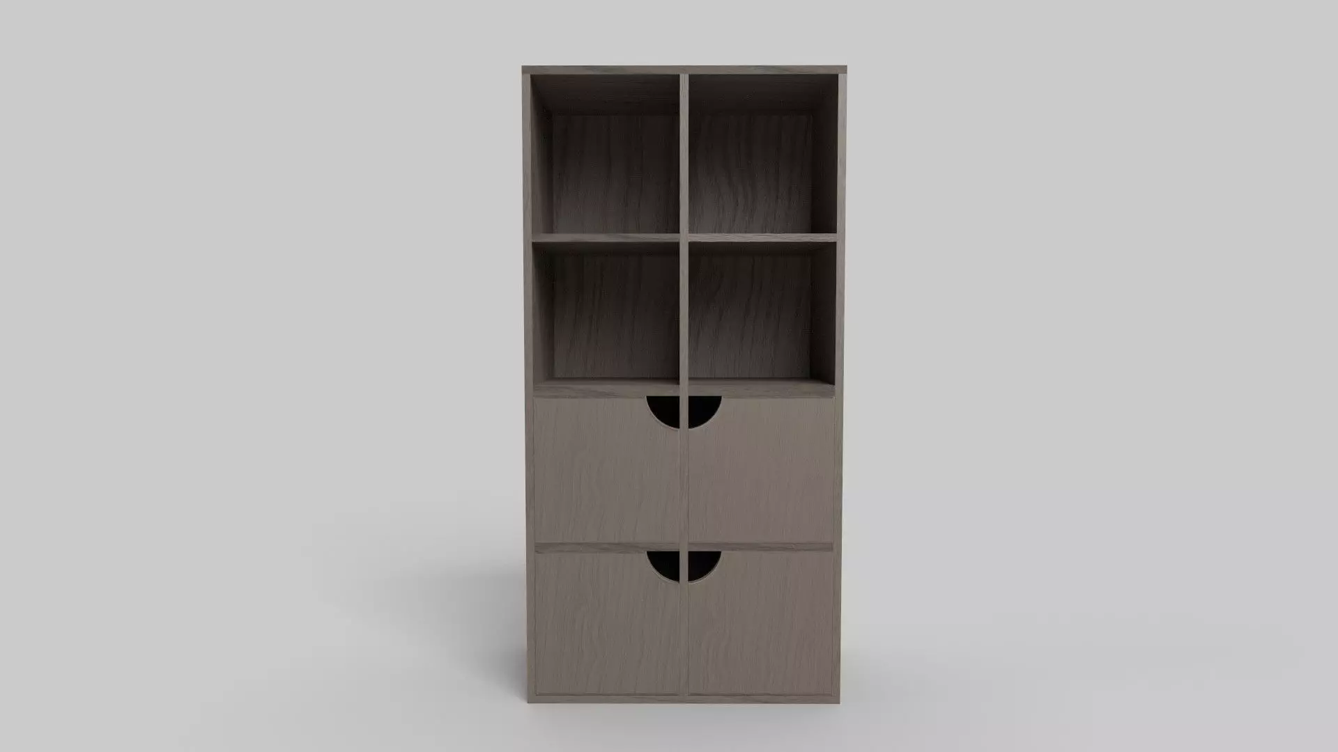 Bookcase CG4 3D model_1
