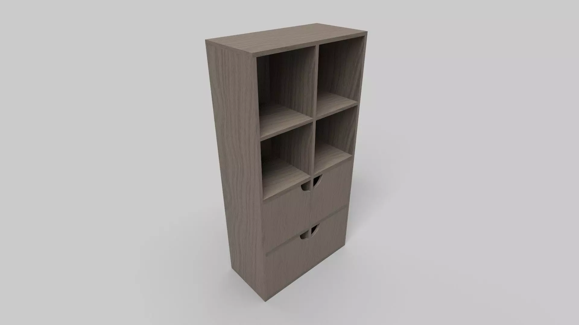 Bookcase CG4 3D model_4