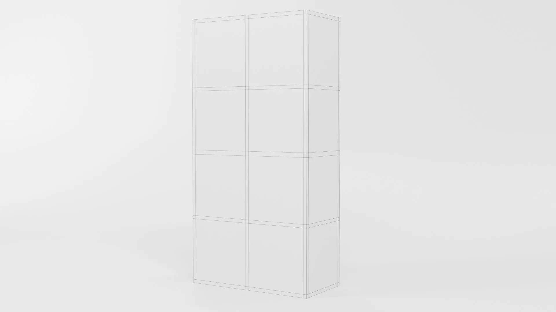 Bookcase CG4 3D model_10