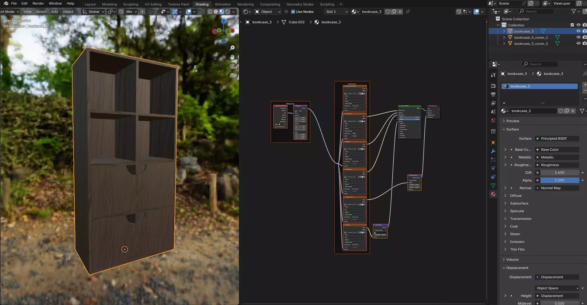 Bookcase CG4 3D model_15