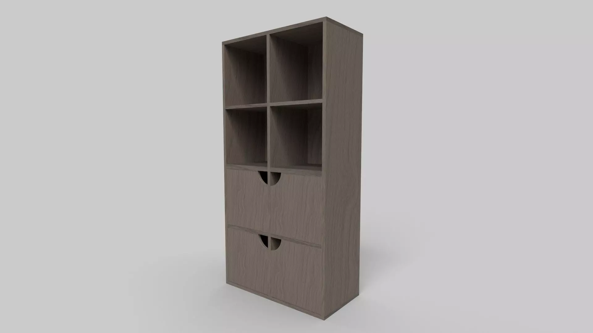 Bookcase CG4 3D model_2