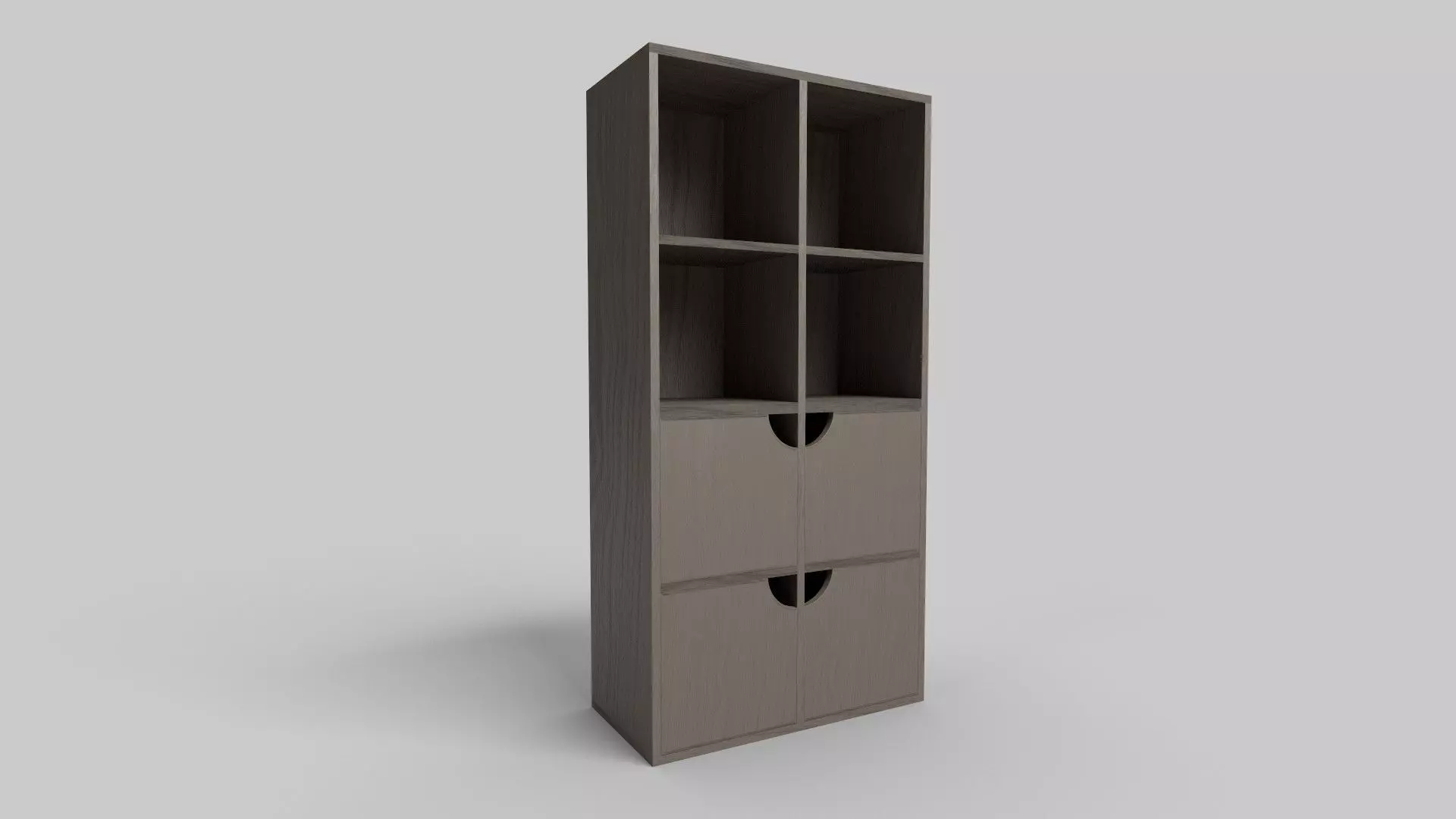 Bookcase CG4 3D model_0