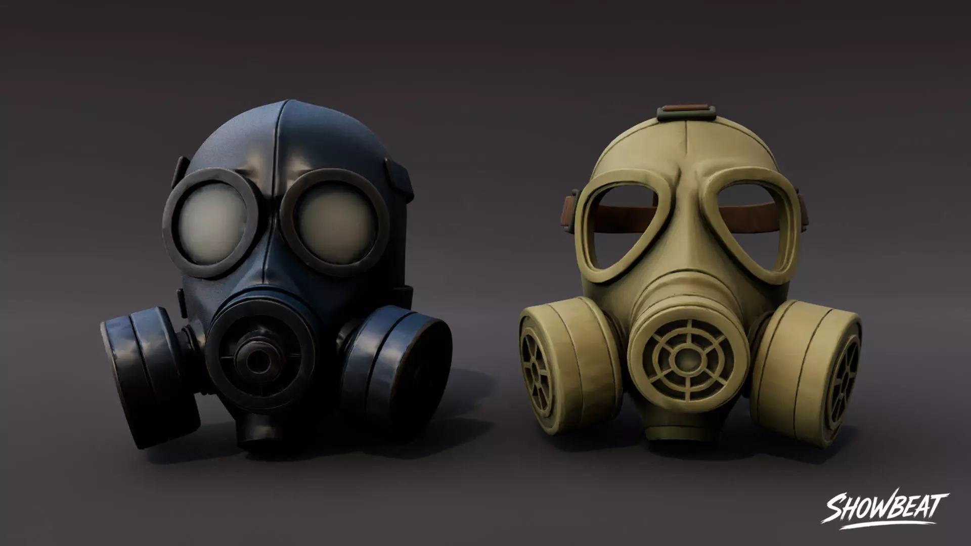 Mask Pack Low-poly 3D model_9