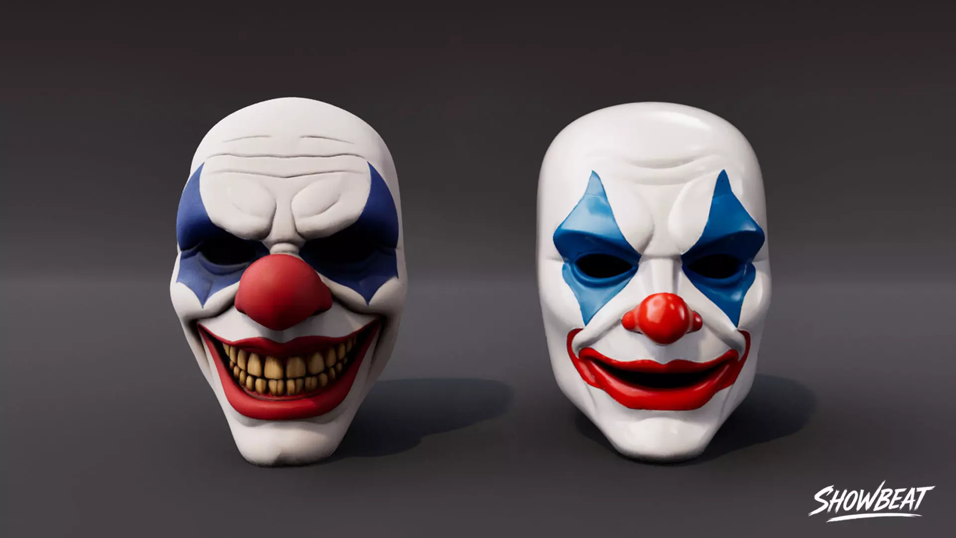 Mask Pack Low-poly 3D model_3