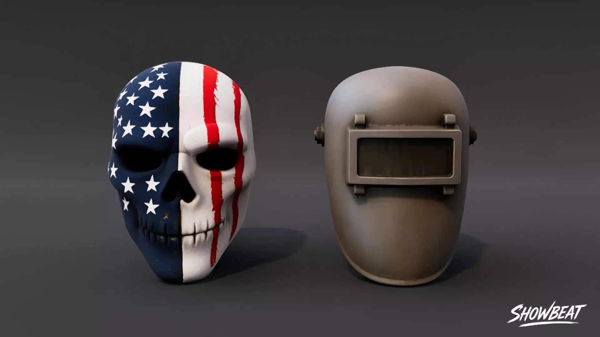 Mask Pack Low-poly 3D model_8