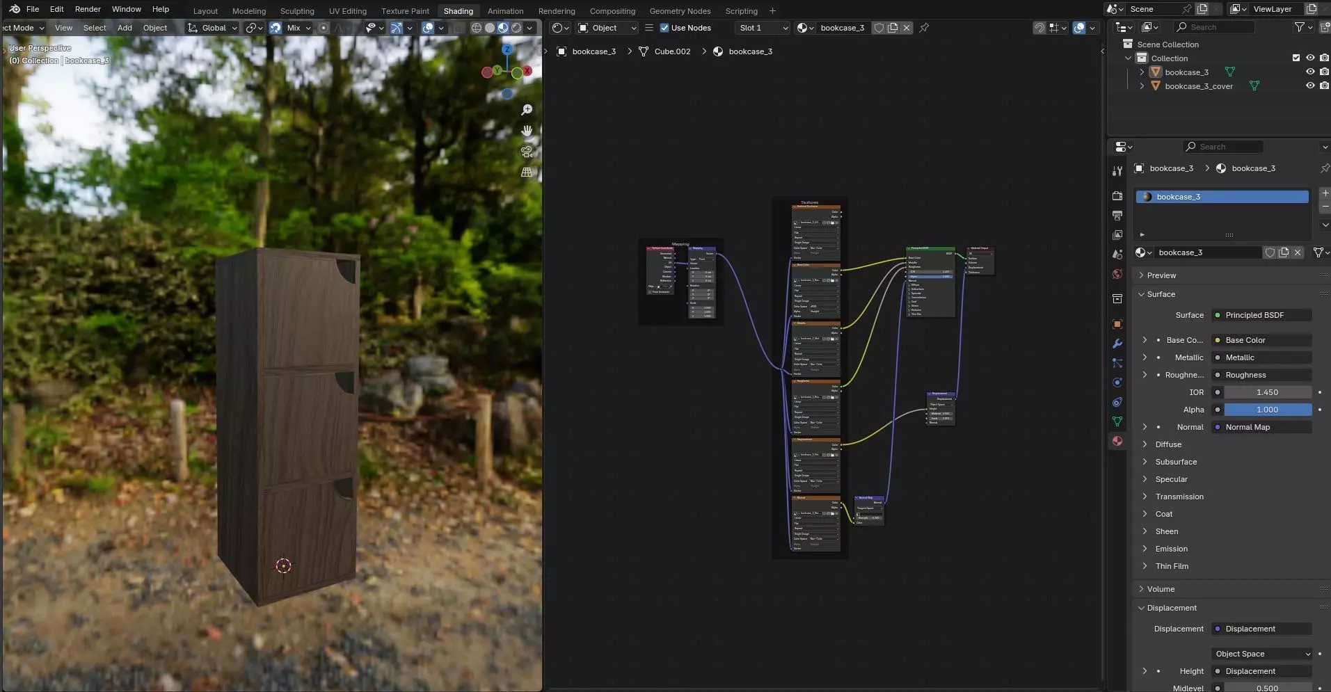 Bookcase CG5 3D model_14