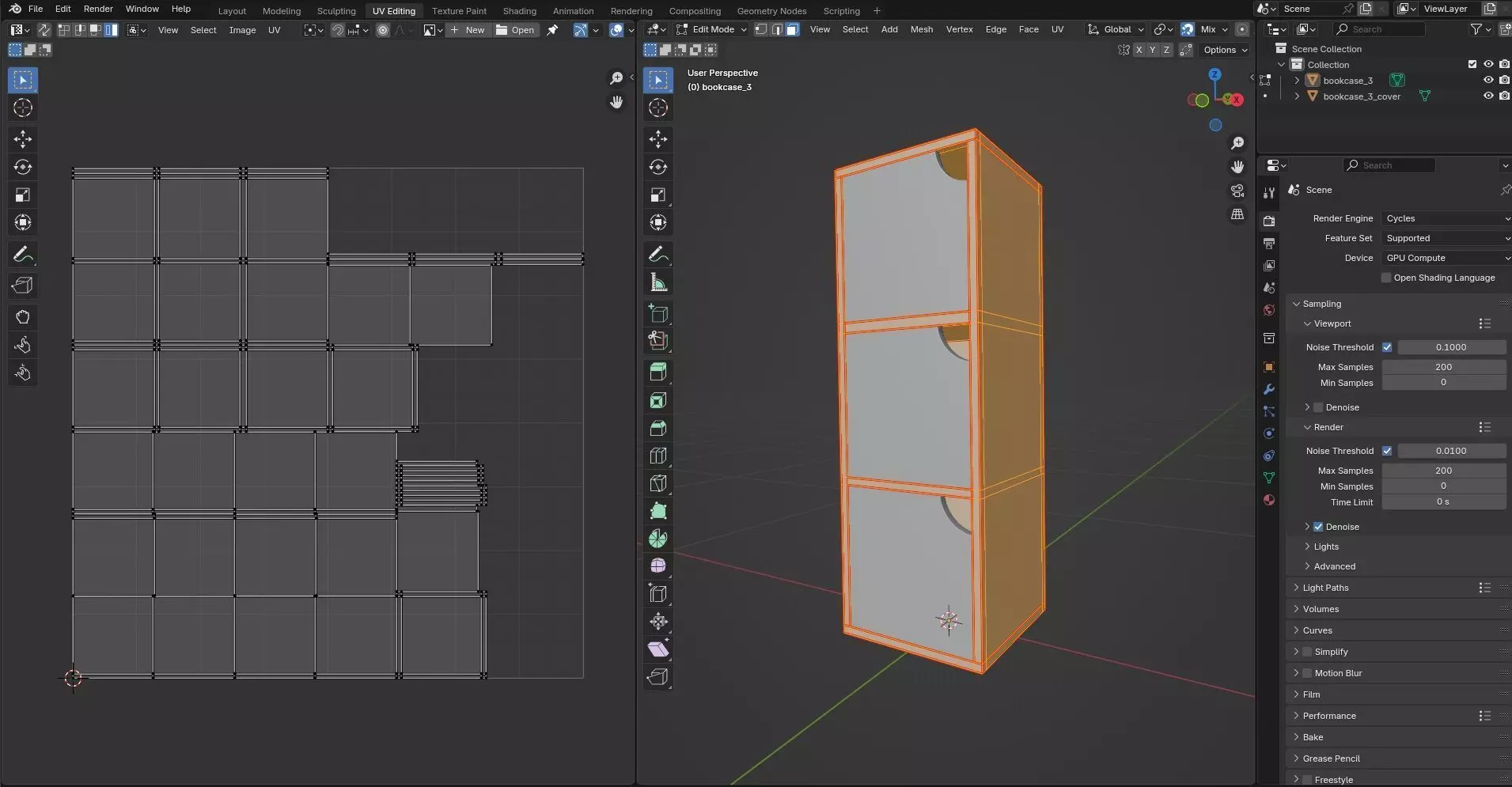 Bookcase CG5 3D model_13