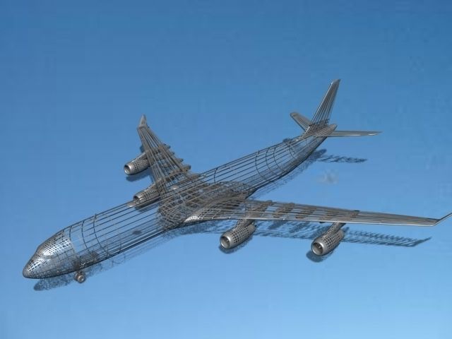 Airbus A340-600 First Air 3D model_12