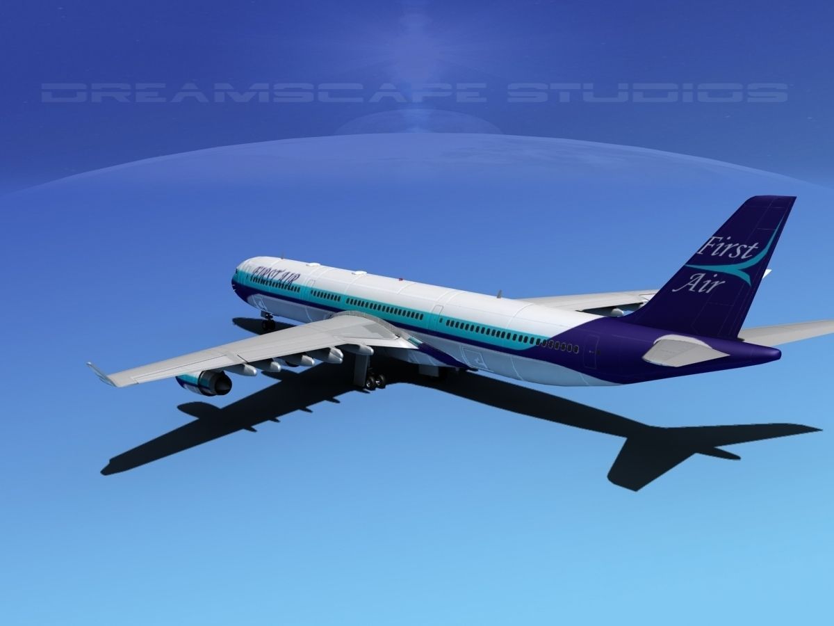 Airbus A340-600 First Air 3D model_10